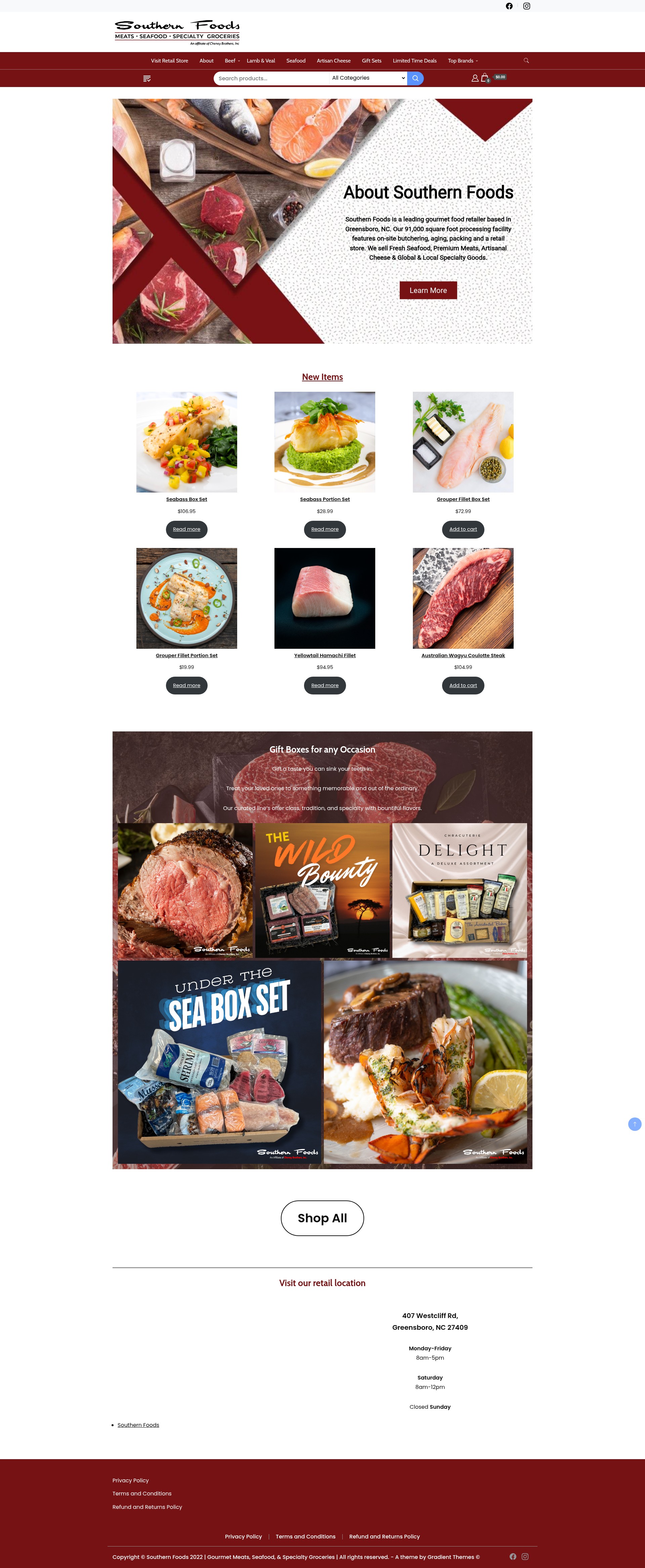Screenshot of southernfoods.direct