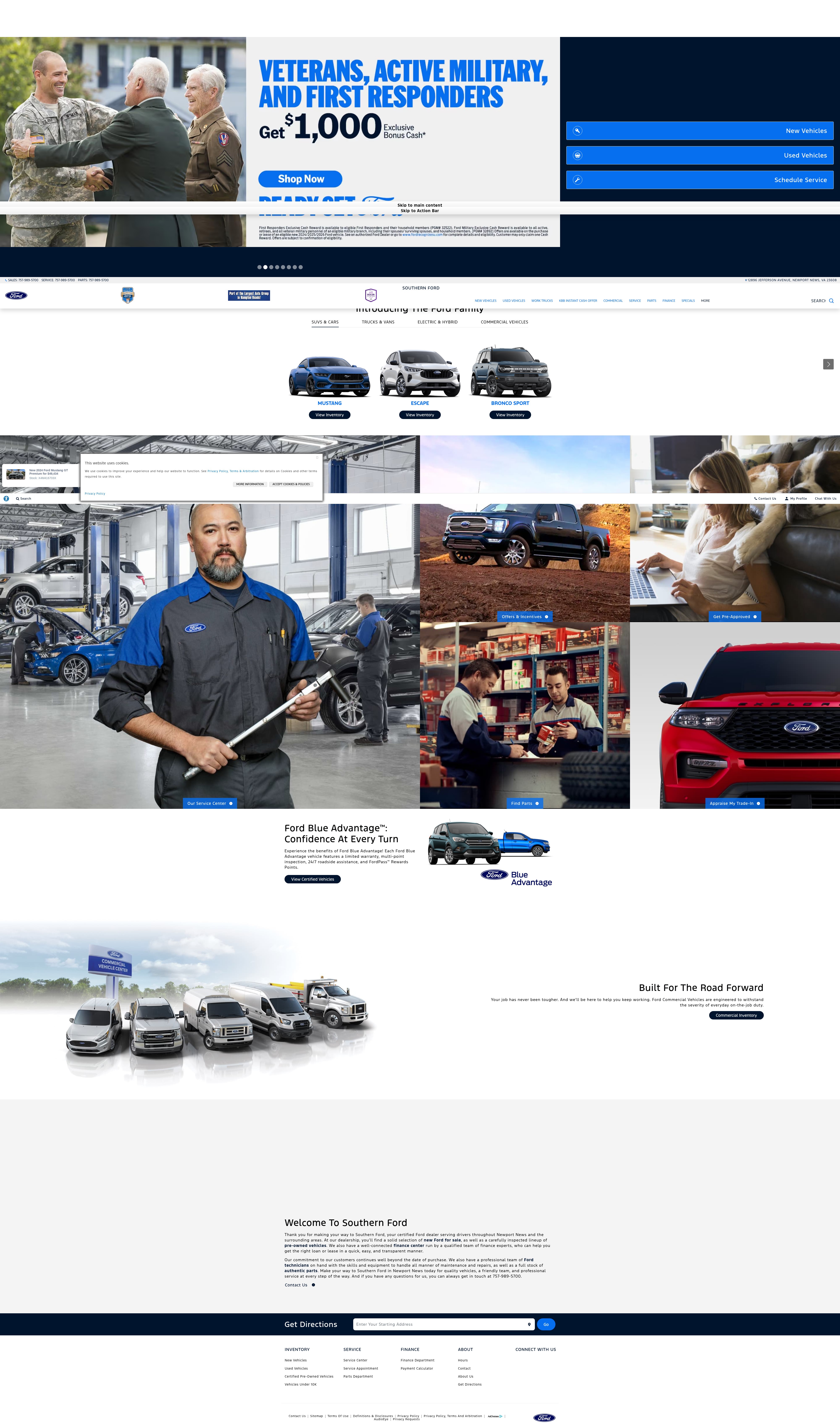 Screenshot of southernfordnewportnews.com