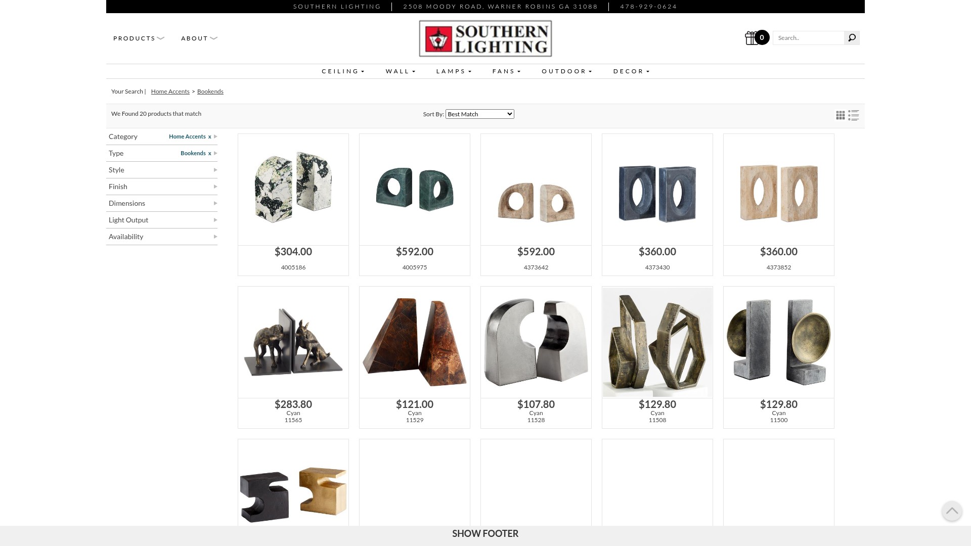 Screenshot of southernlightingga.com
