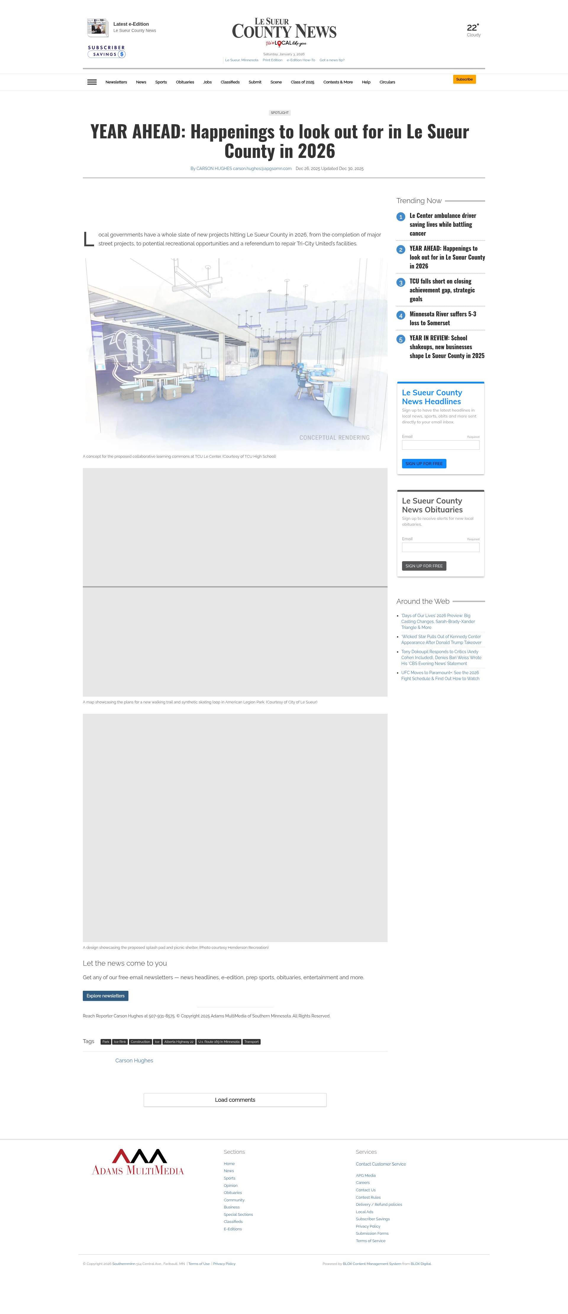 Screenshot of southernminn.com