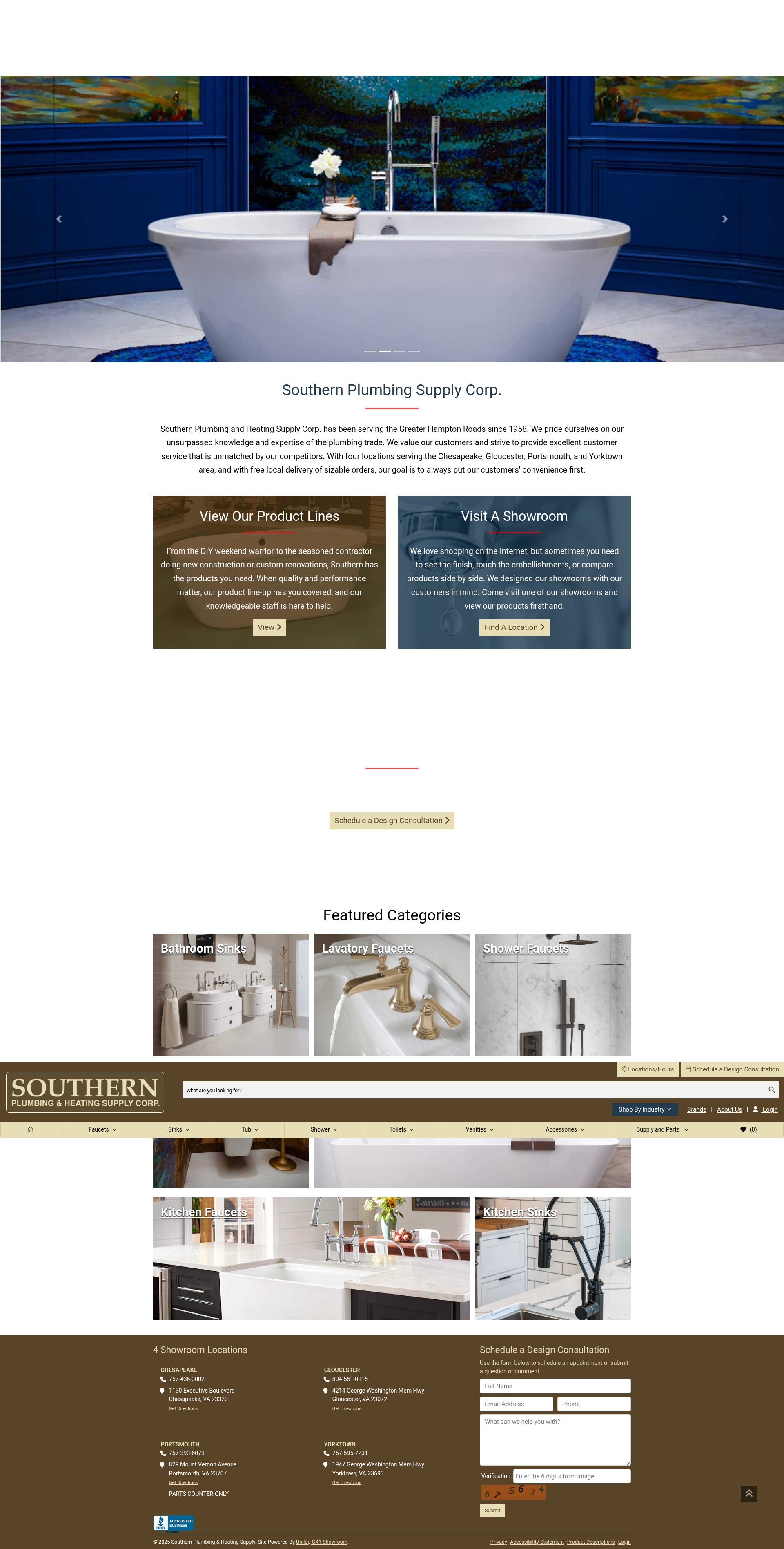 Screenshot of southernplbgsupply.com