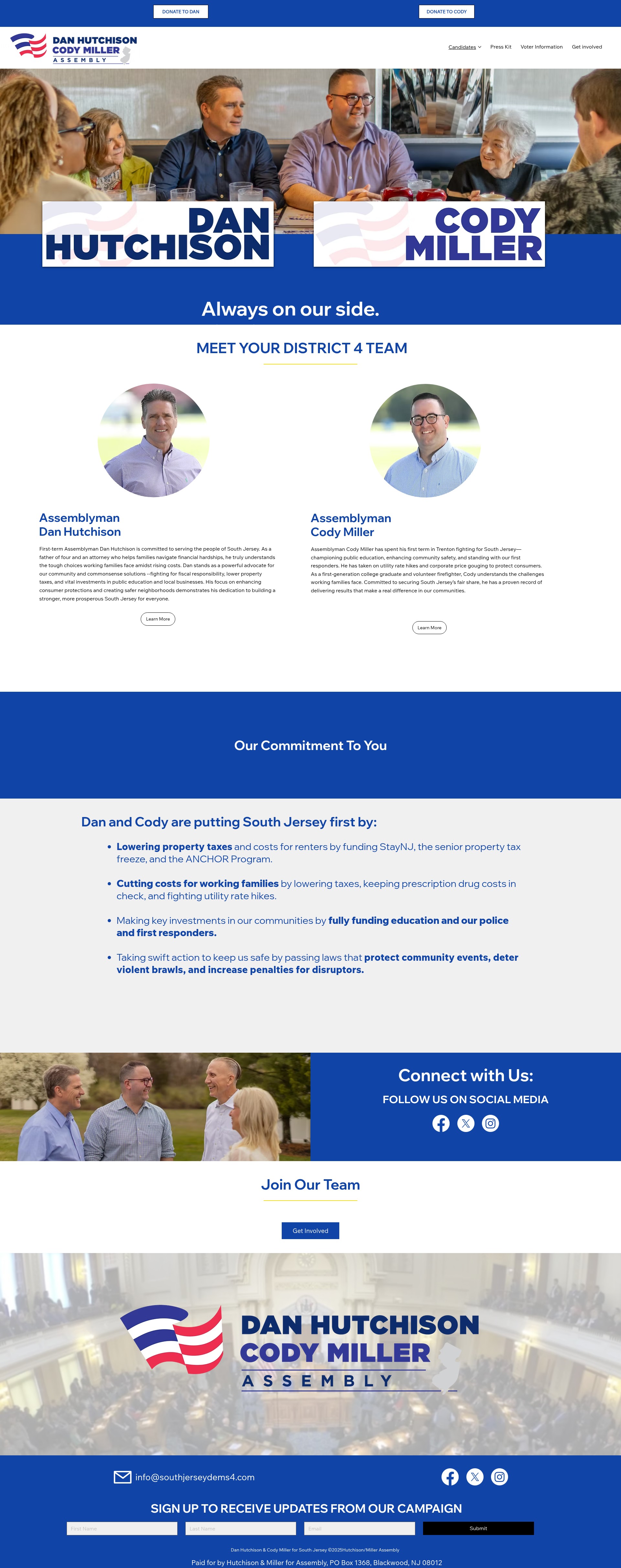 Screenshot of southjerseydems4.com