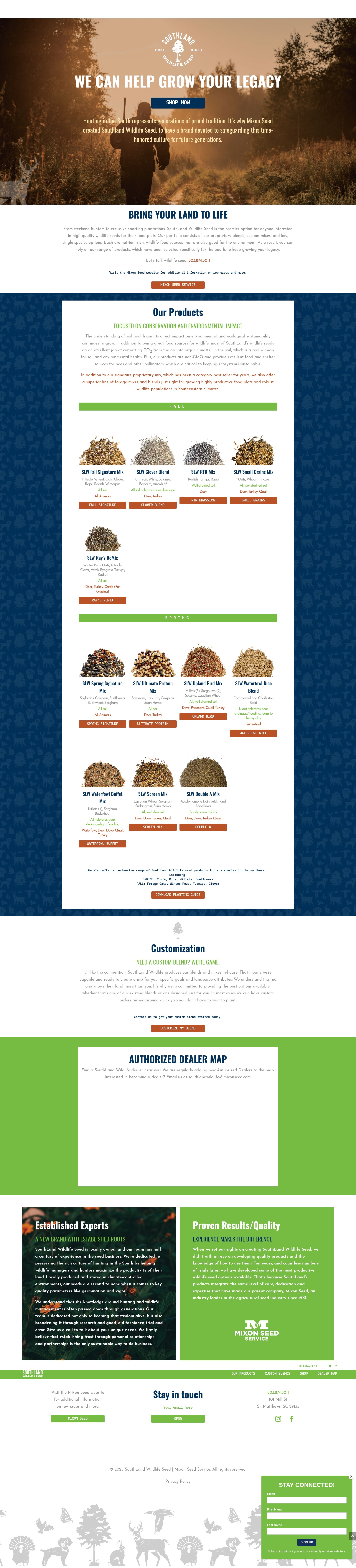 Screenshot of southlandwildlife.com