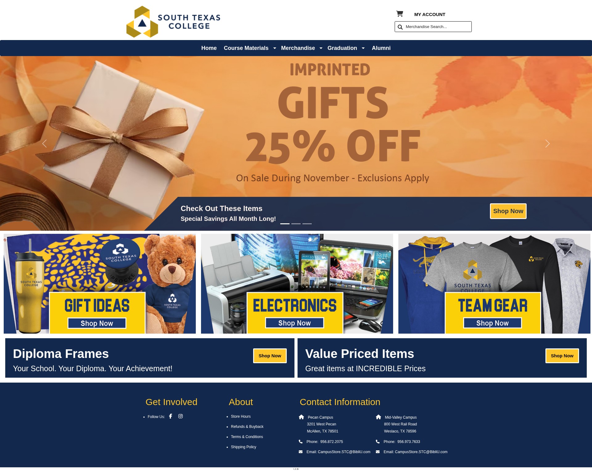 Screenshot of southtexascollege.edu