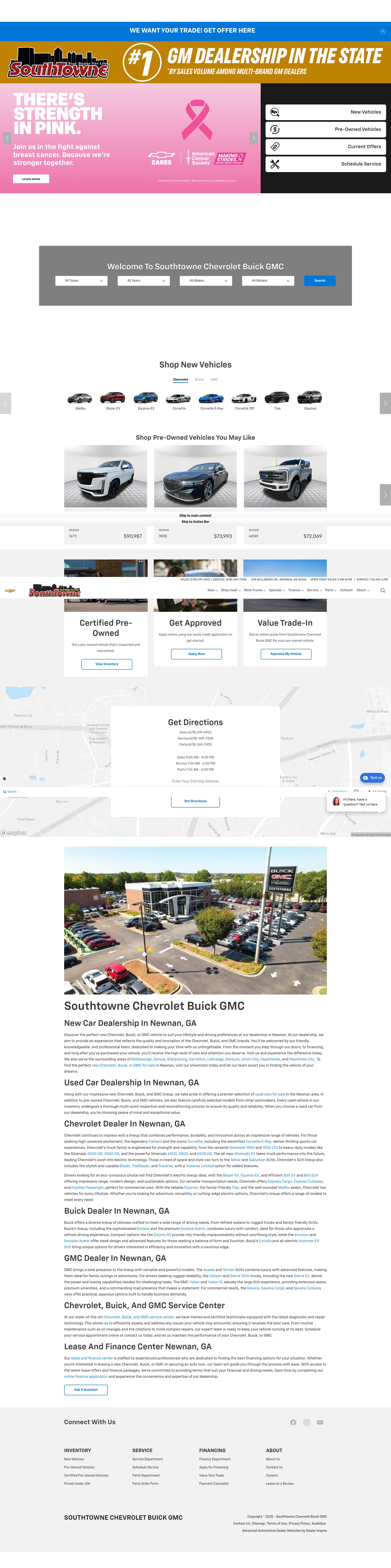 Screenshot of southtownechevrolet.com