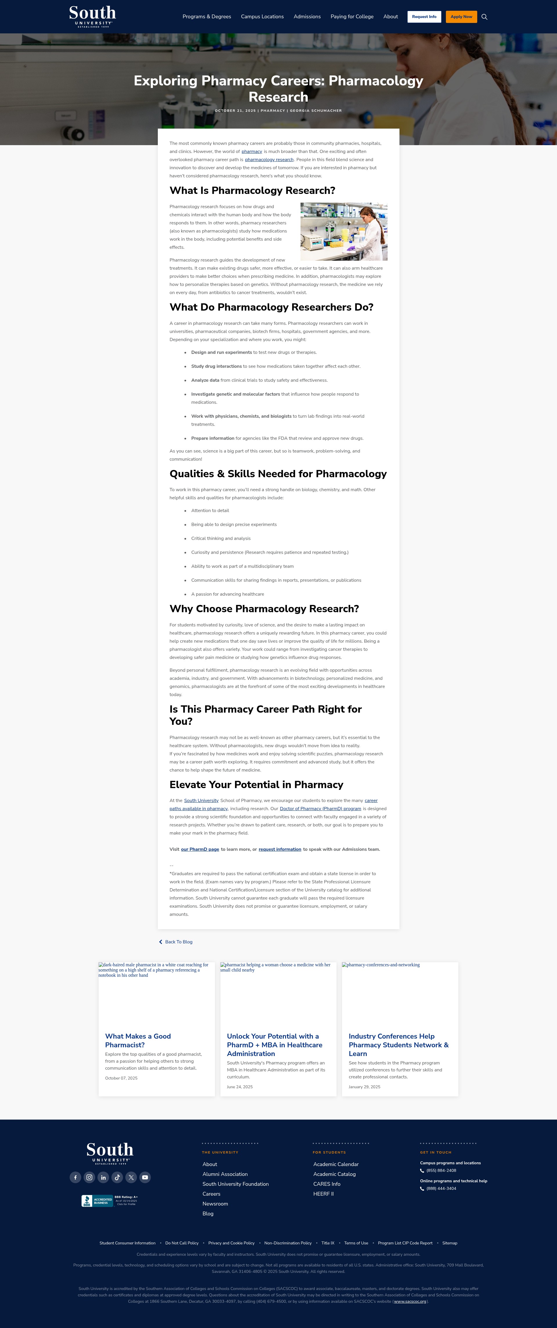 Screenshot of southuniversity.edu