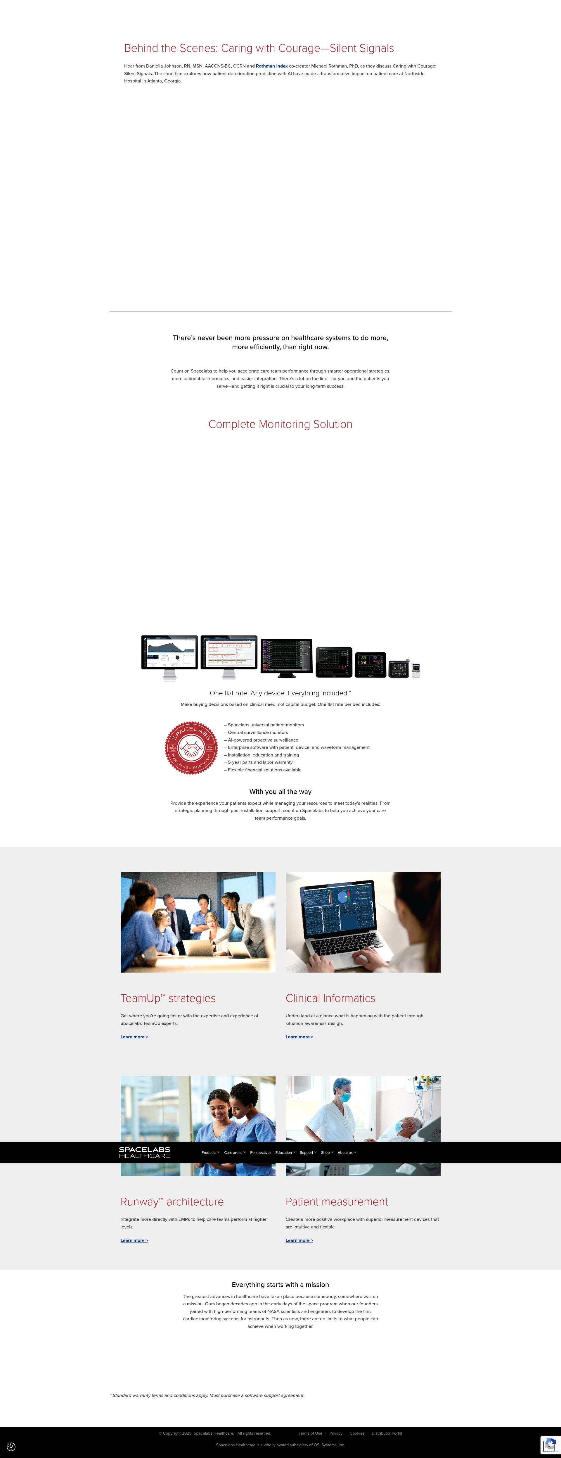 Screenshot of spacelabshealthcare.com