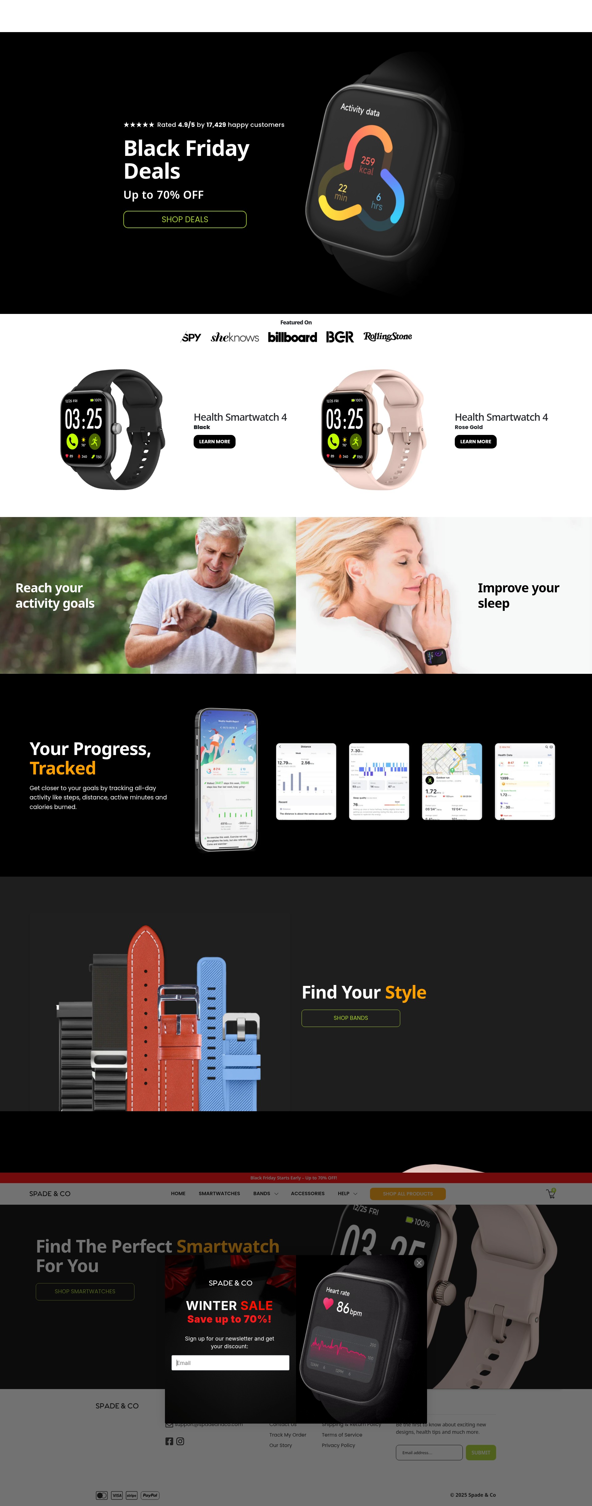 Screenshot of spadeandco.com