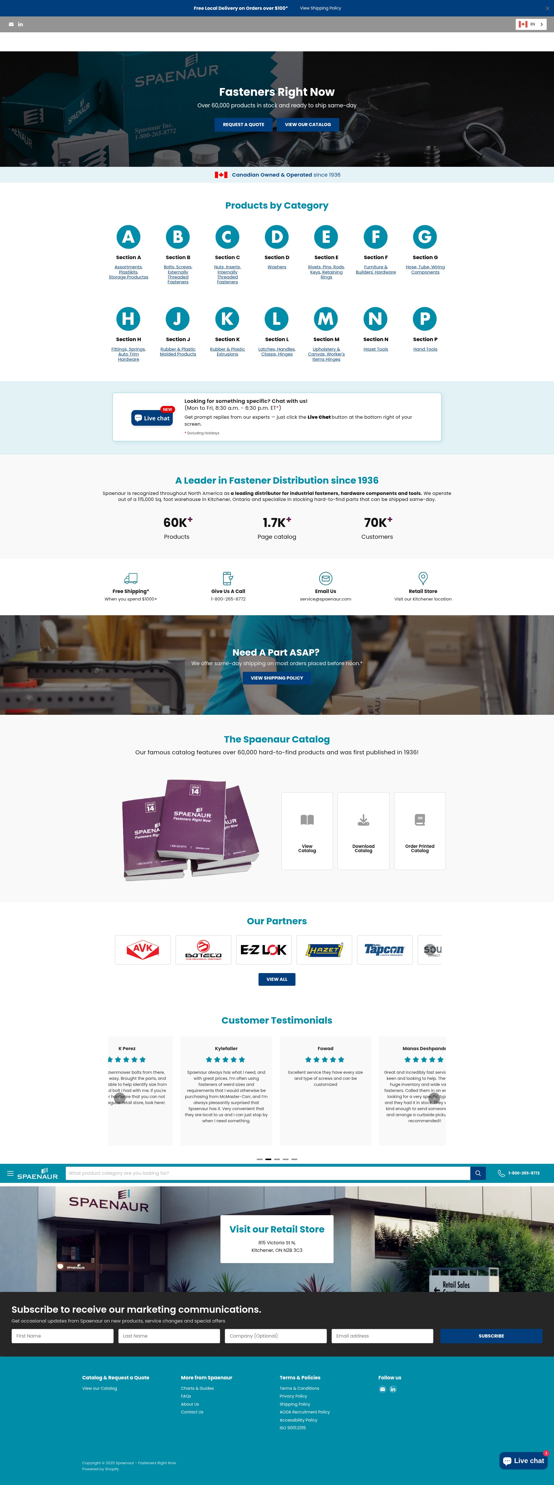 Screenshot of spaenaur.com
