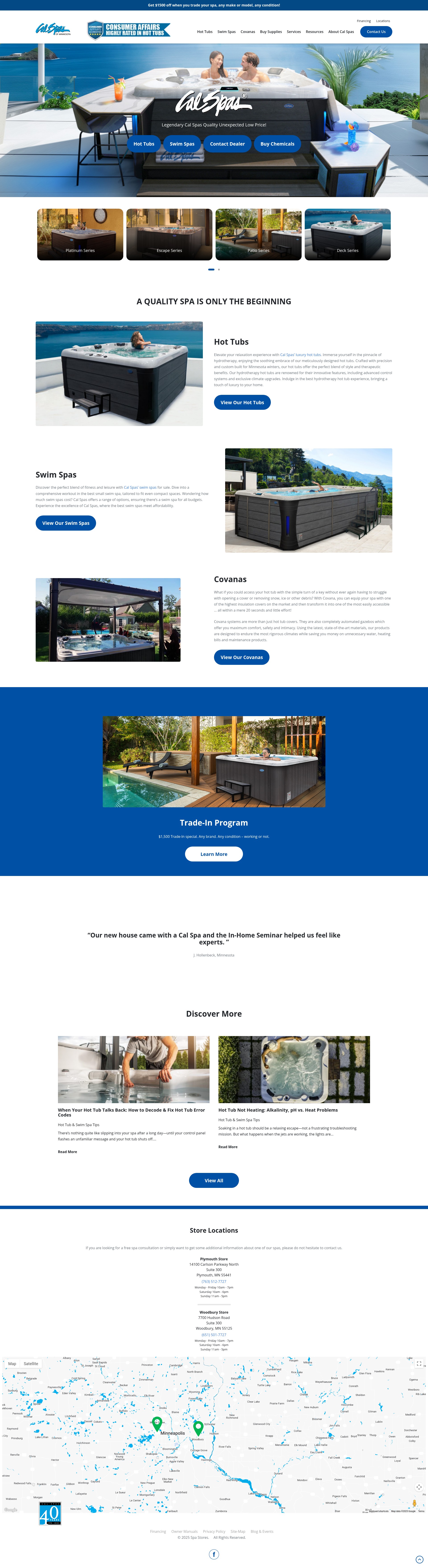 Screenshot of spastores.com