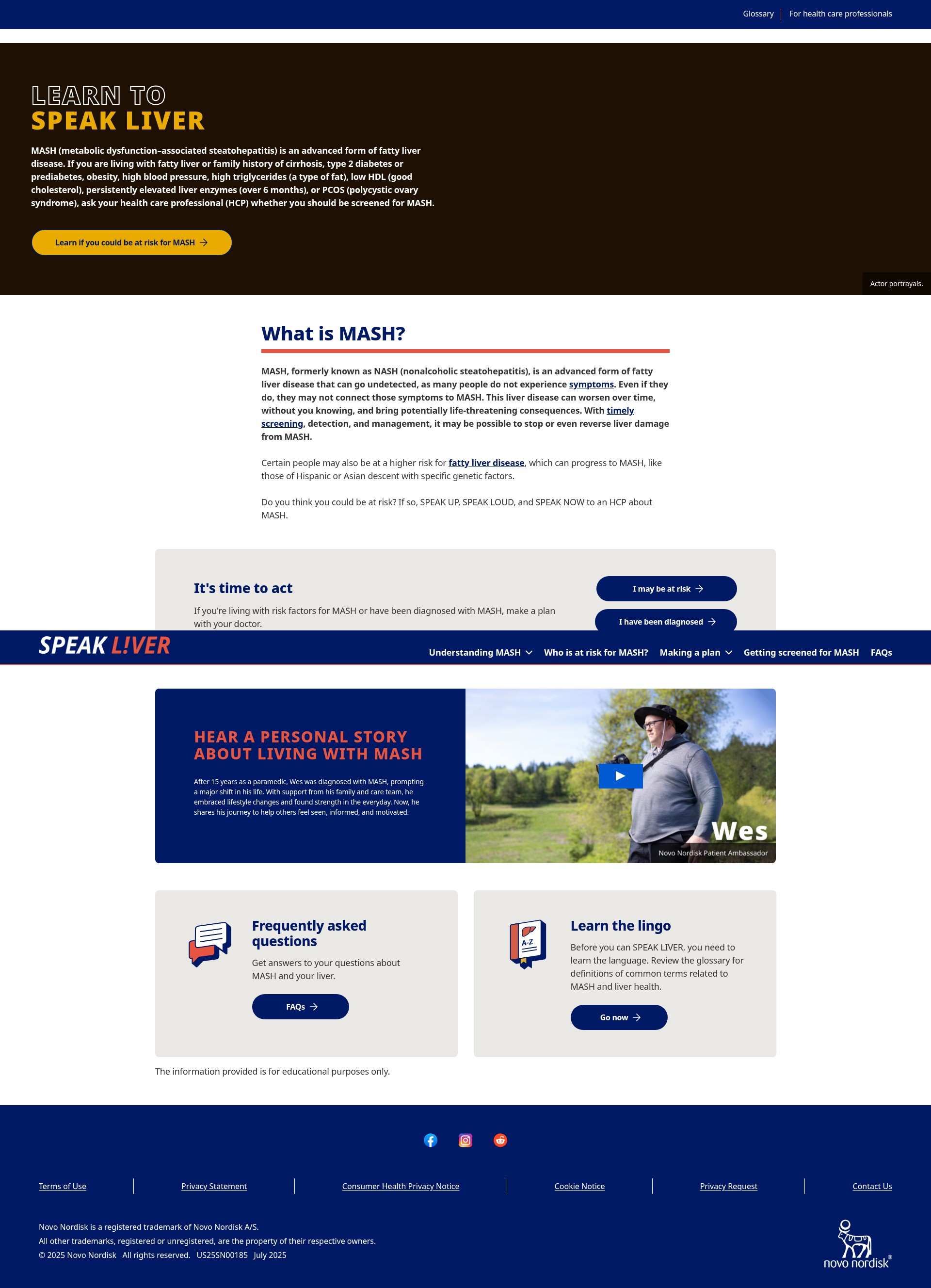 Screenshot of speakliver.com
