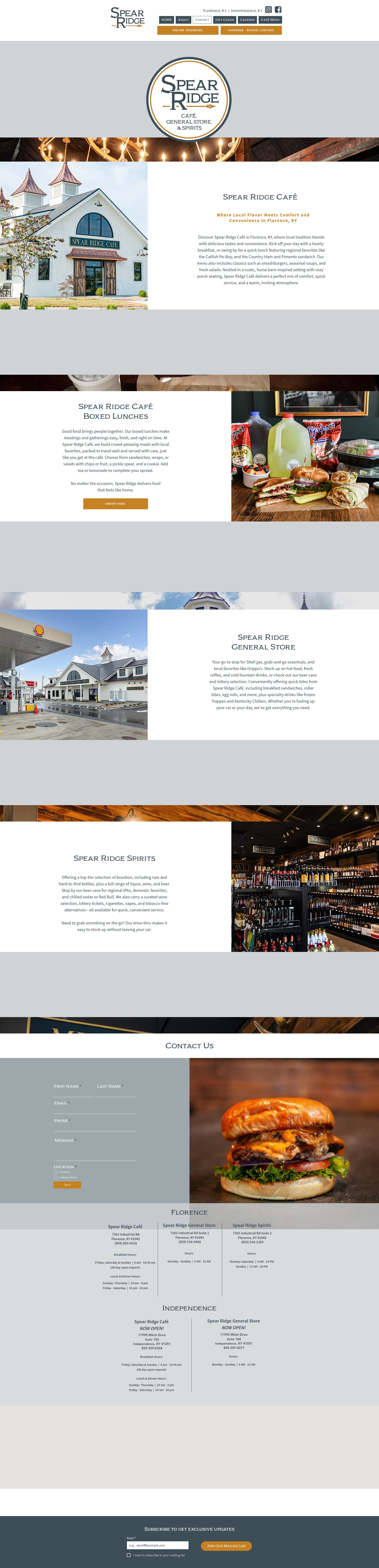 Screenshot of spearridge.com