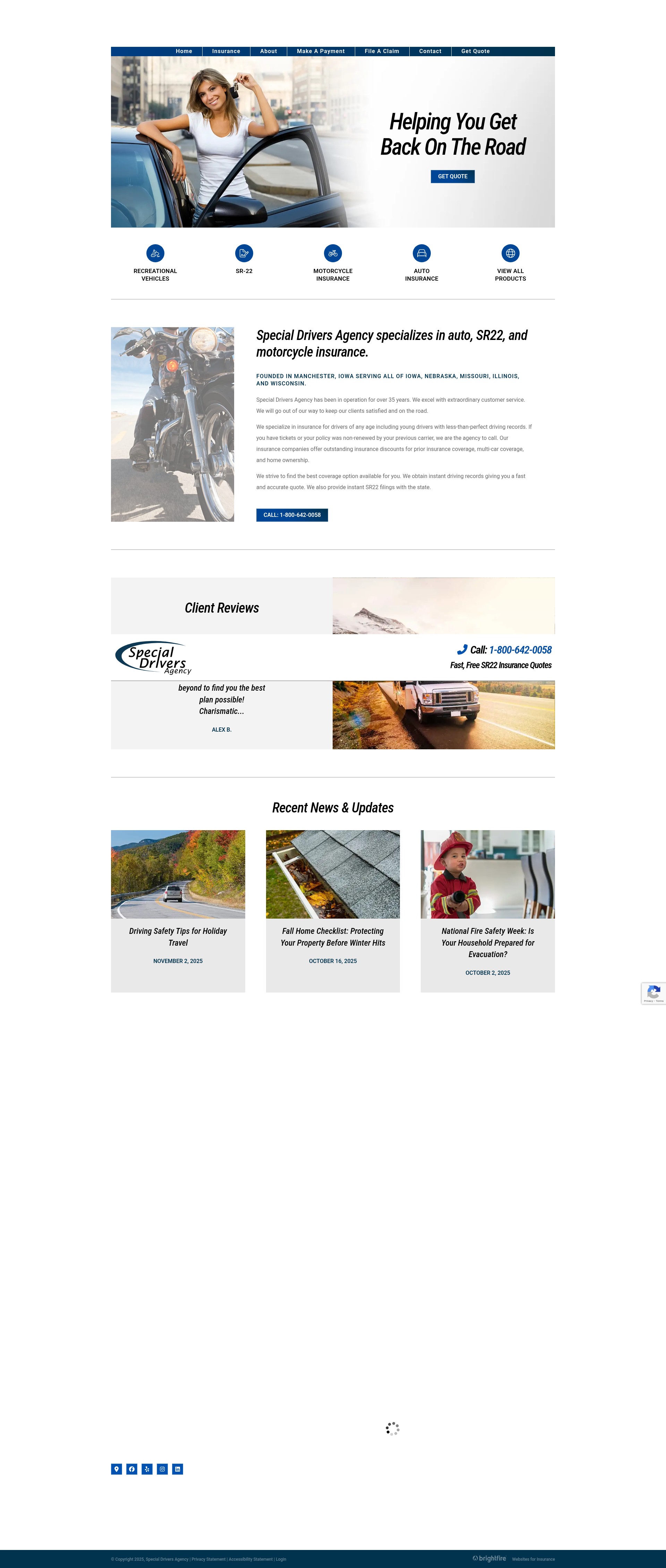 Screenshot of specialdrivers.com
