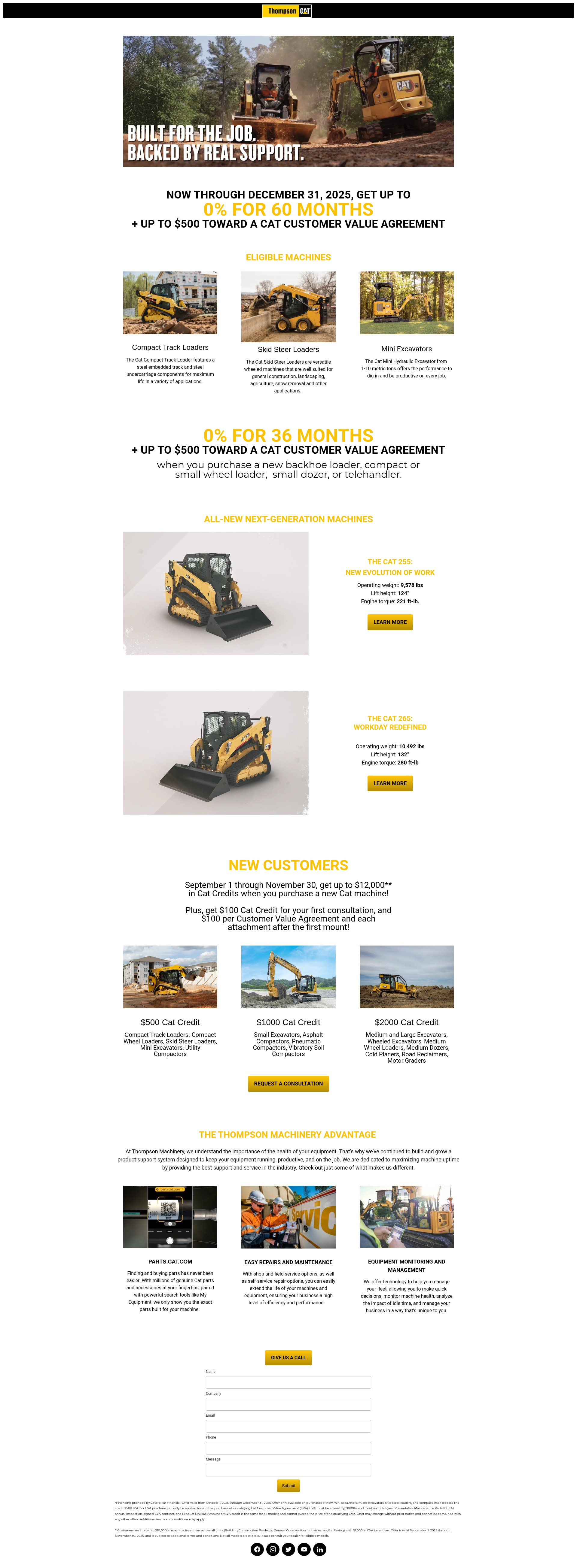 Screenshot of specials.tmcat.com