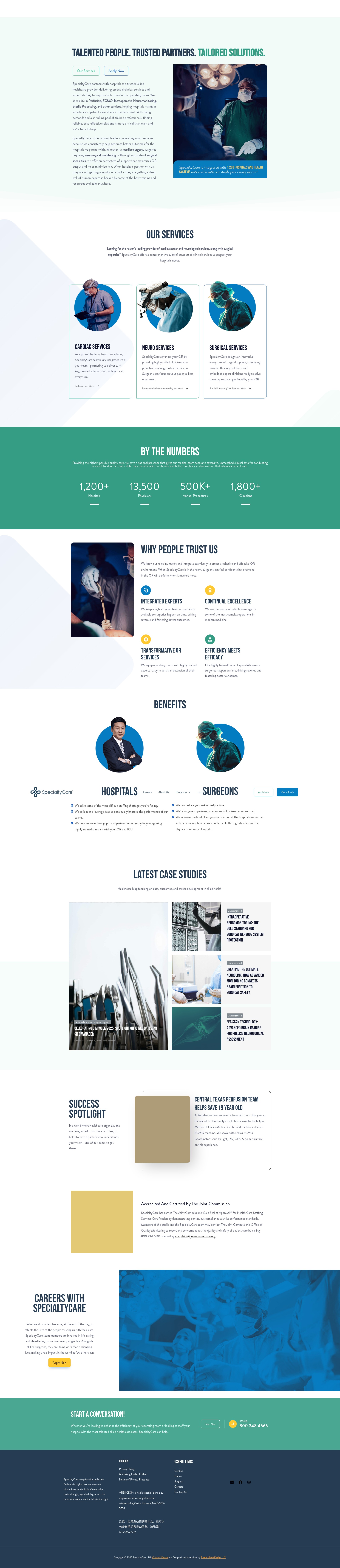 Screenshot of specialtycareus.com