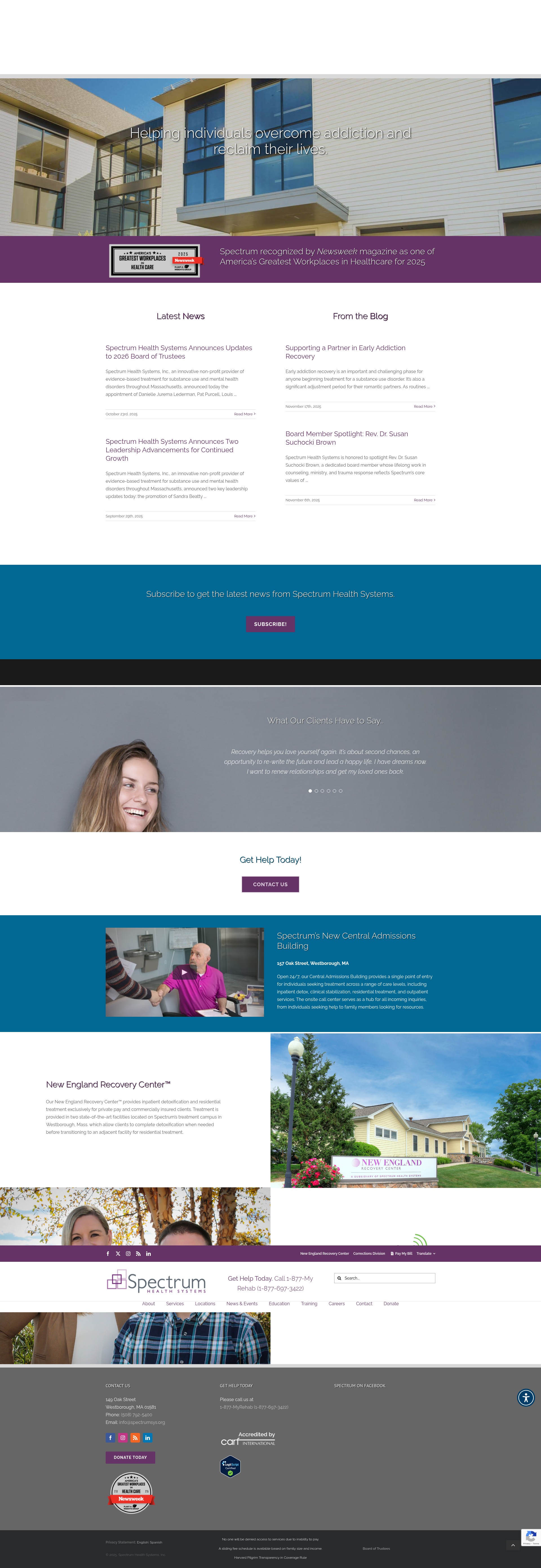 Screenshot of spectrumhealthsystems.org