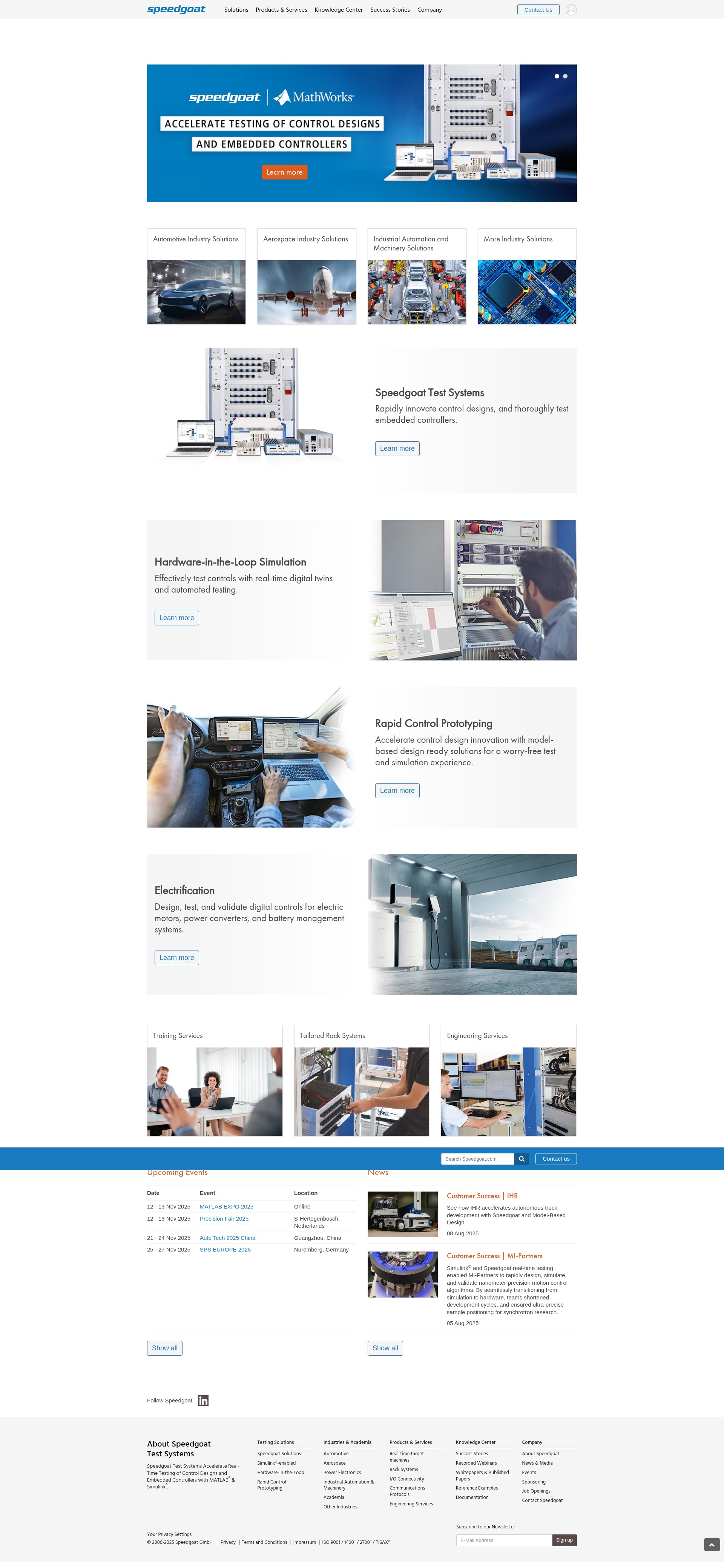 Screenshot of speedgoat.com