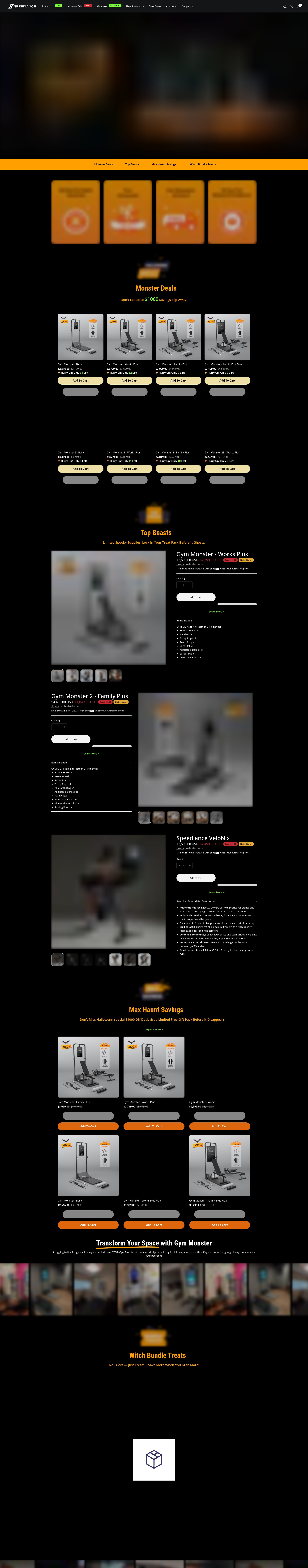 Screenshot of speediance.com