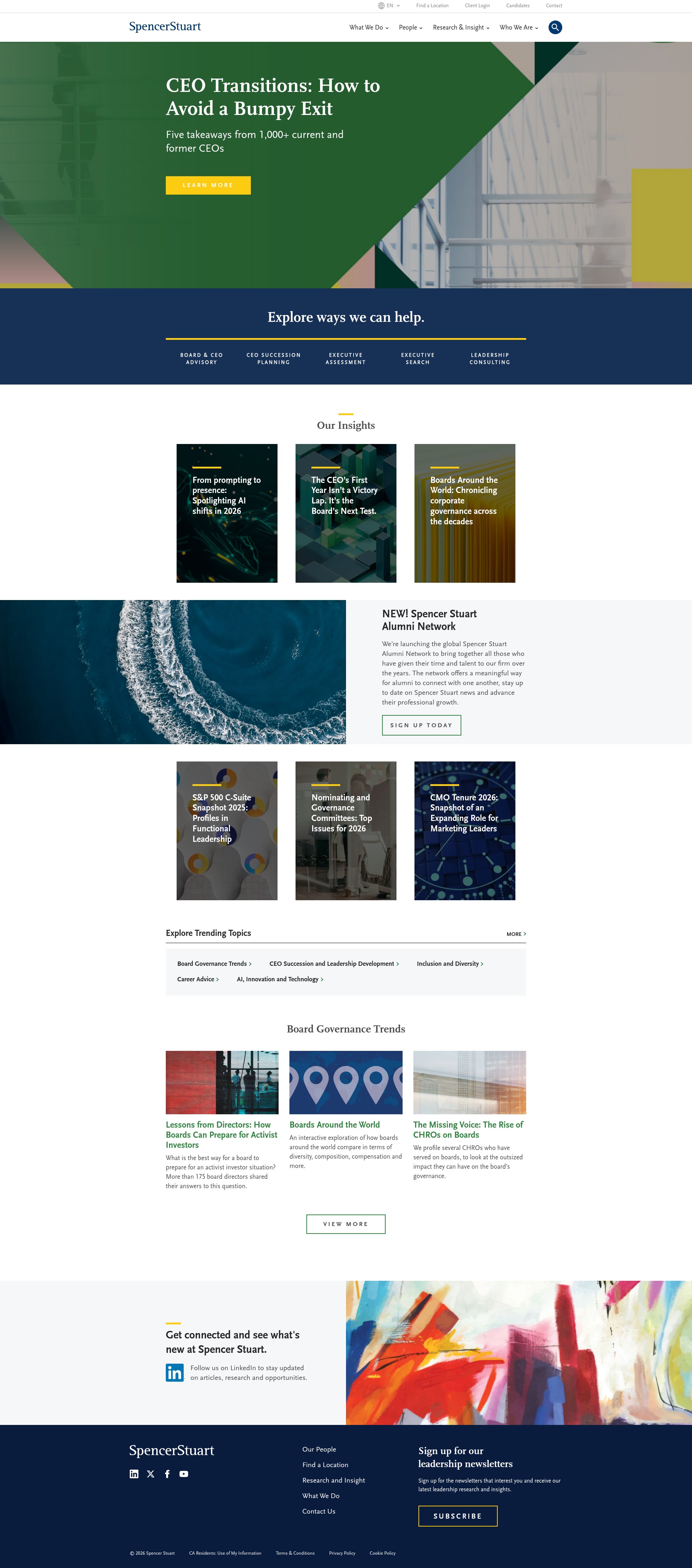 Screenshot of spencerstuart.com