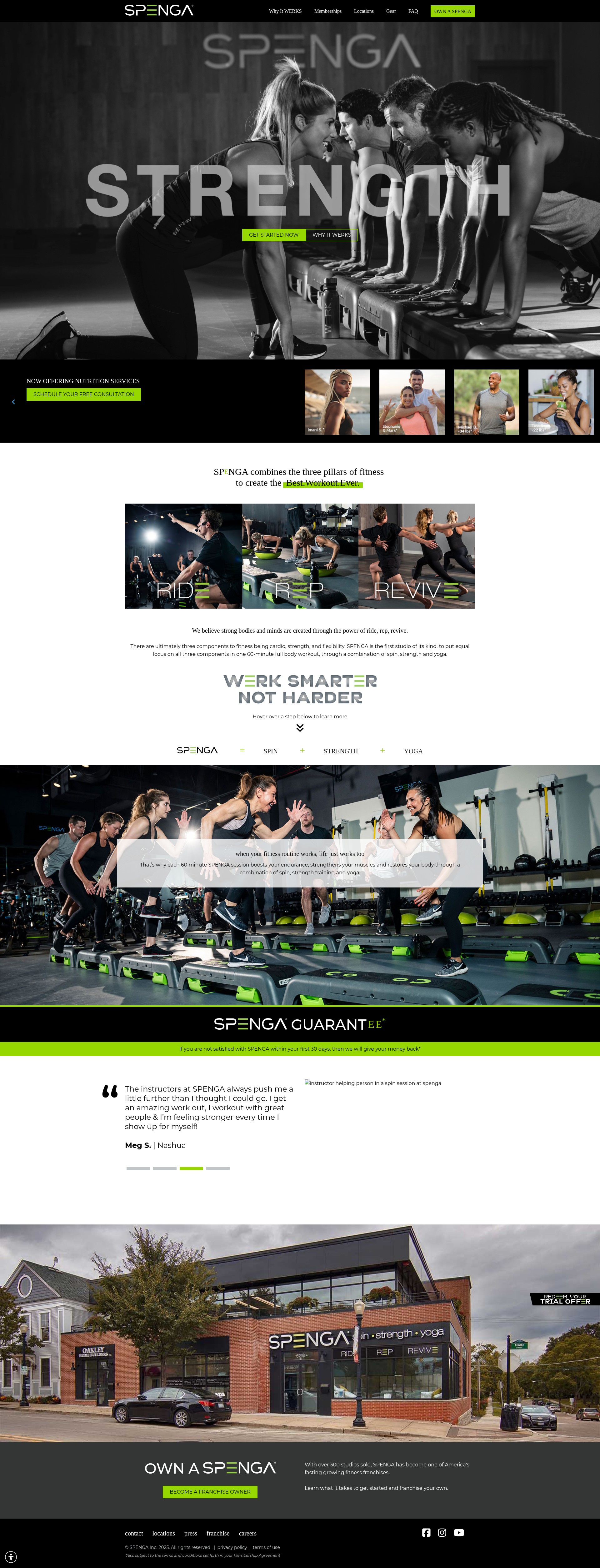 Screenshot of spenga.com