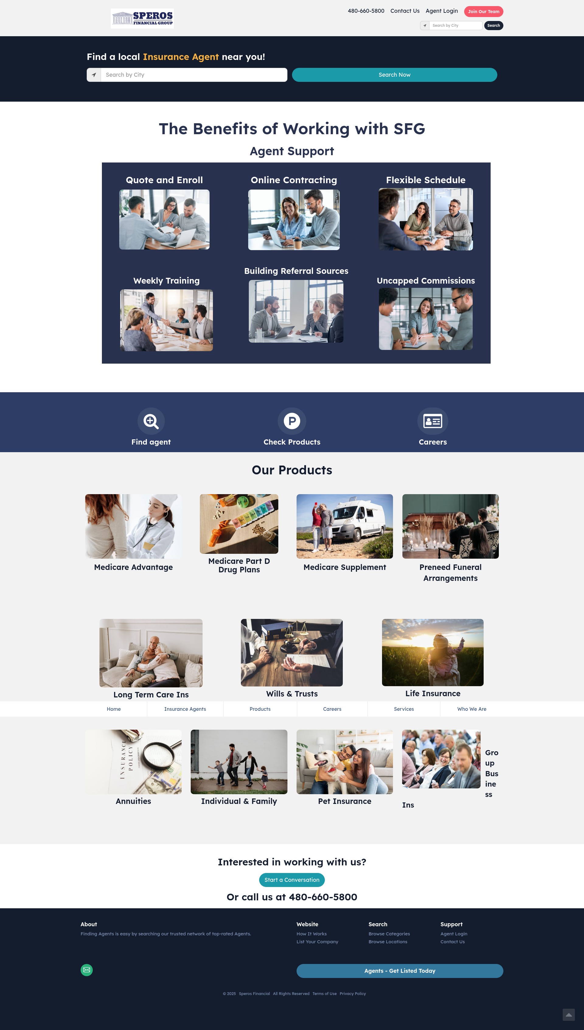 Screenshot of sperosfinancialgroup.com