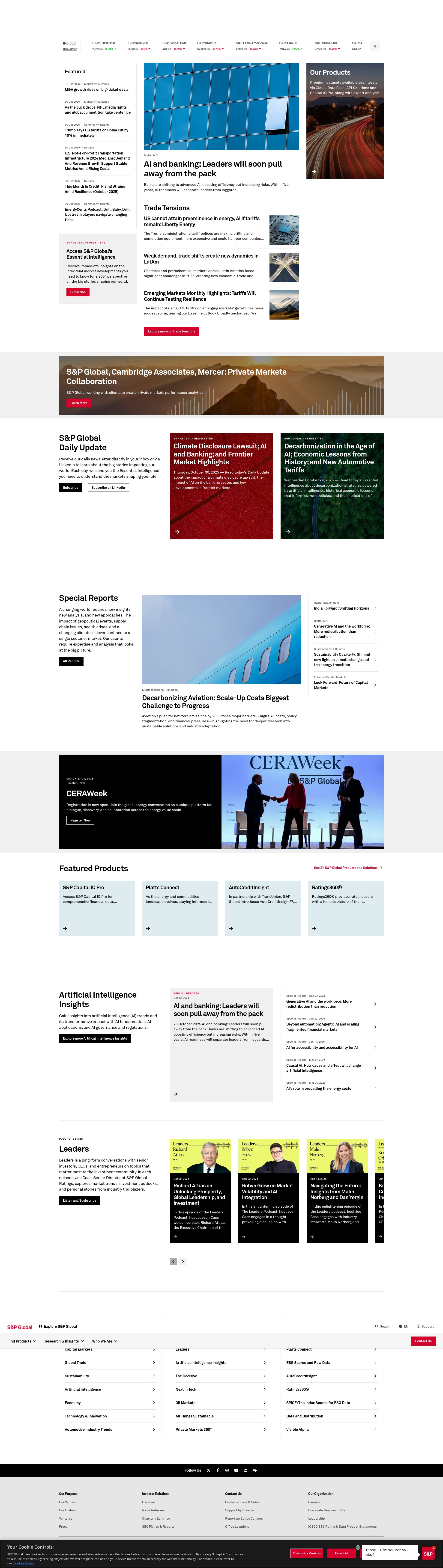 Screenshot of spglobal.com