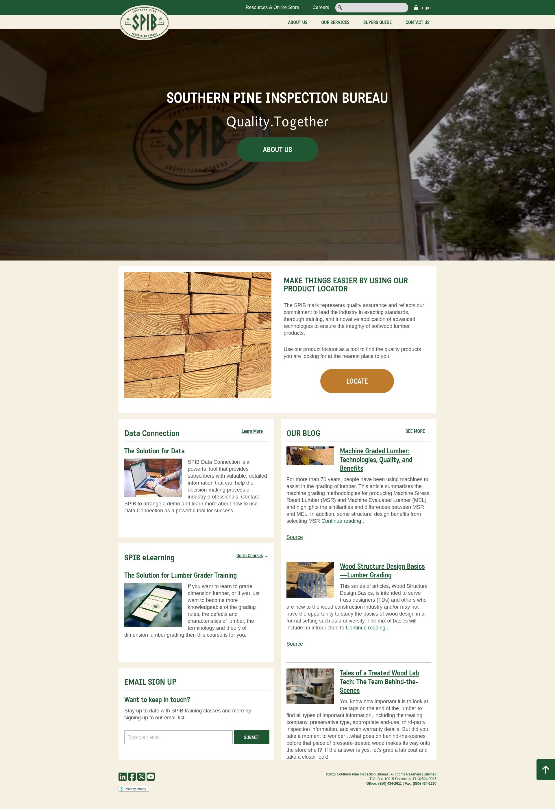 Screenshot of spib.org