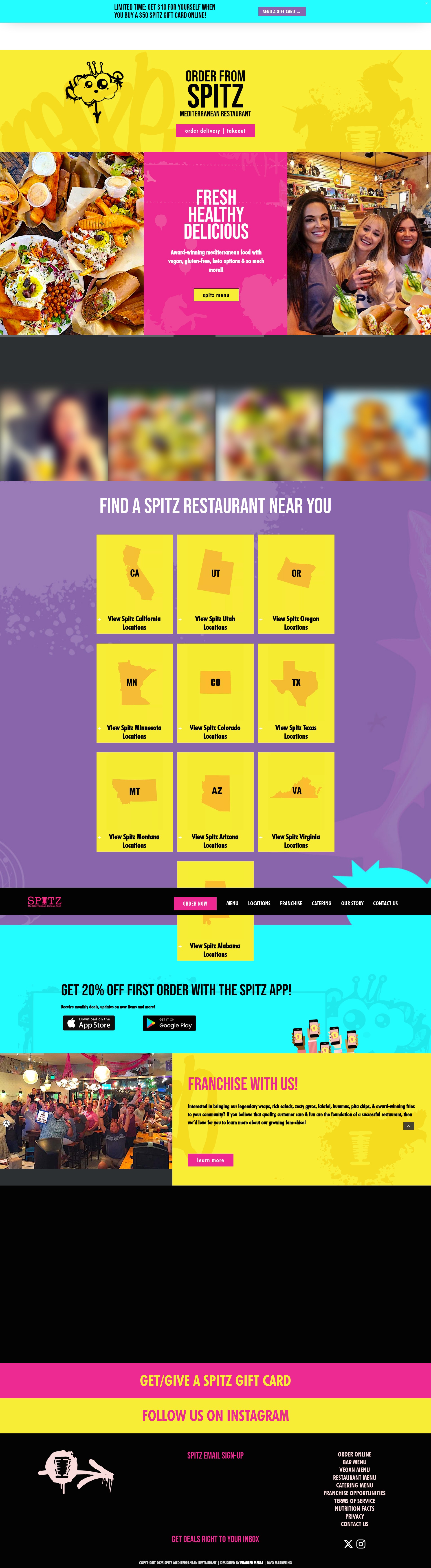 Screenshot of spitz-restaurant.com