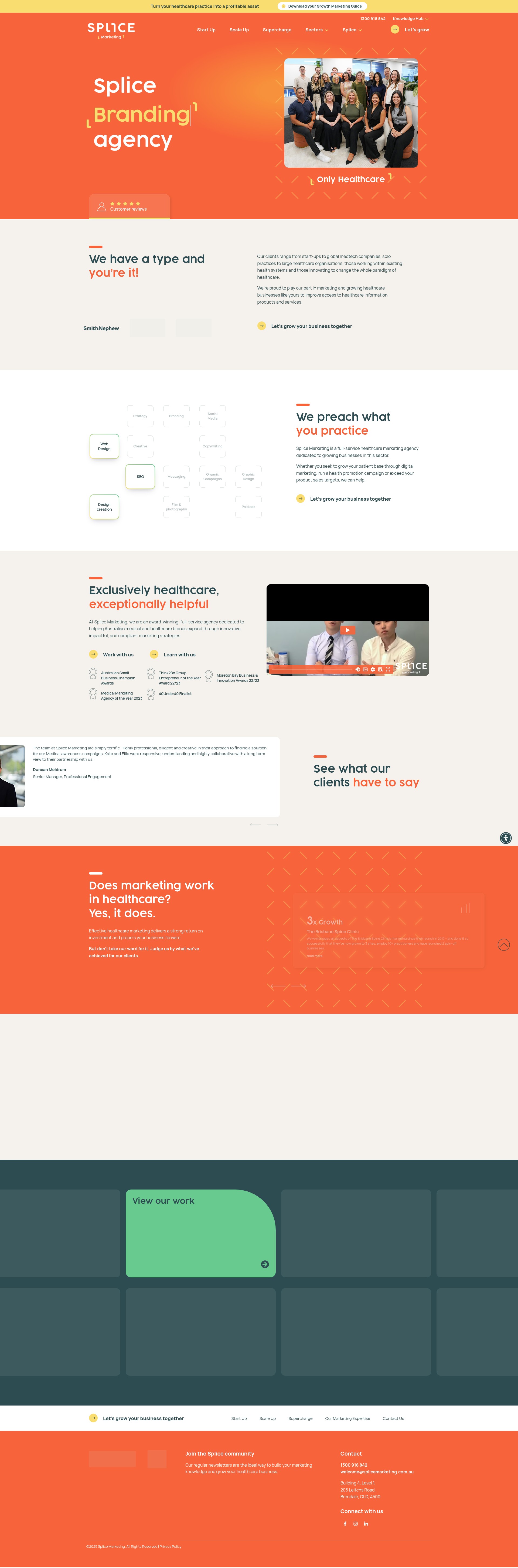 Screenshot of splicemarketing.com.au
