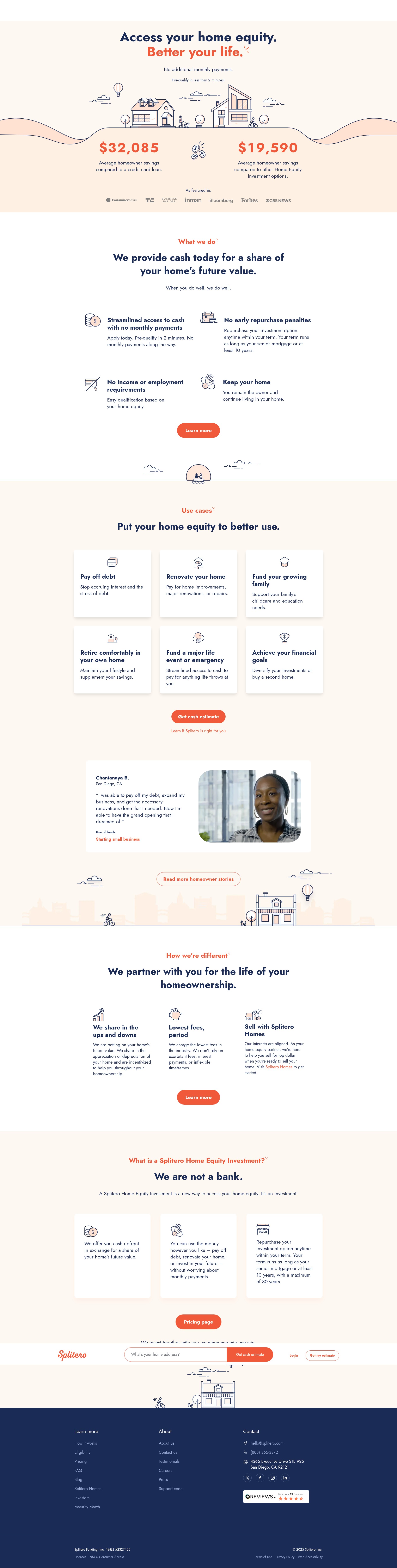 Screenshot of splitero.com