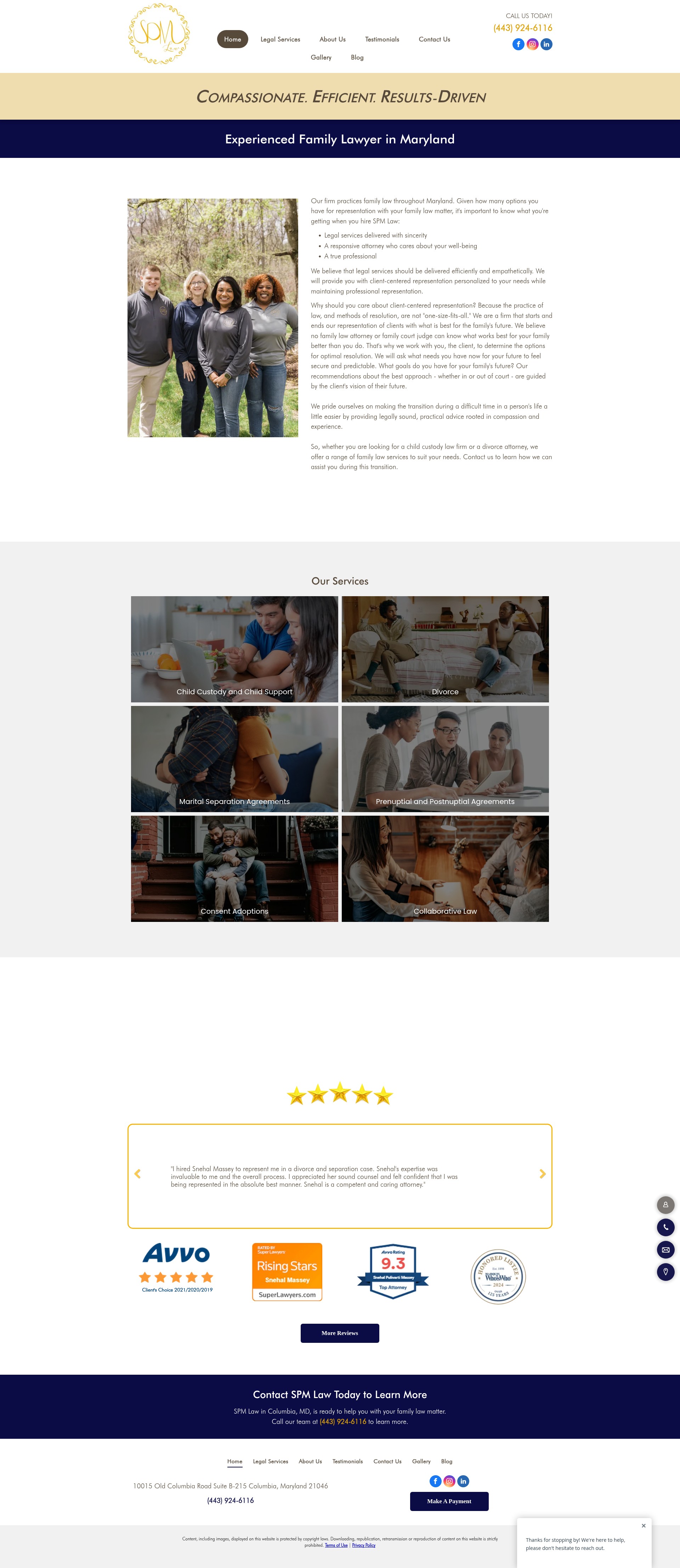 Screenshot of spmlawoffice.com