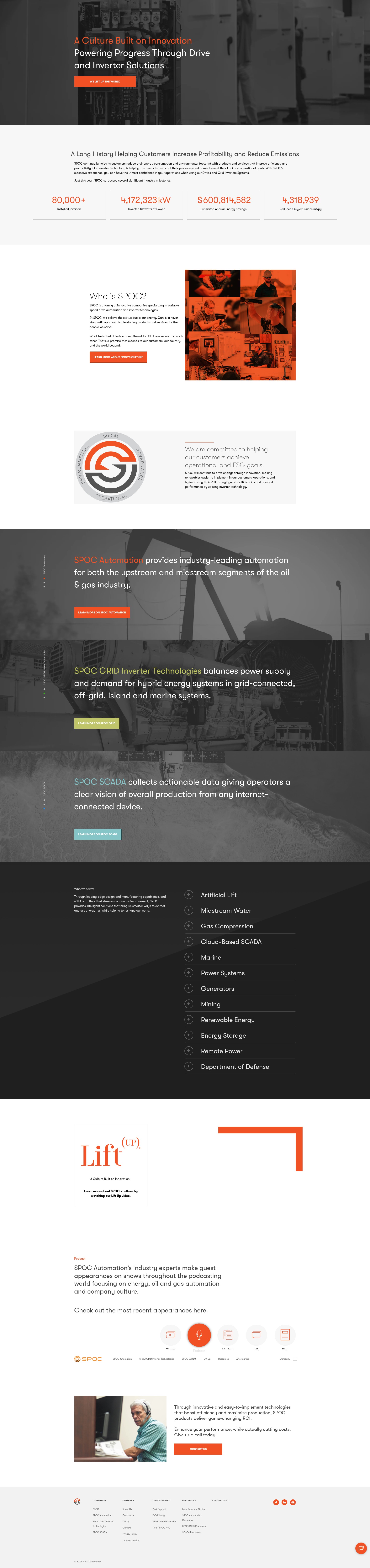 Screenshot of spocautomation.com