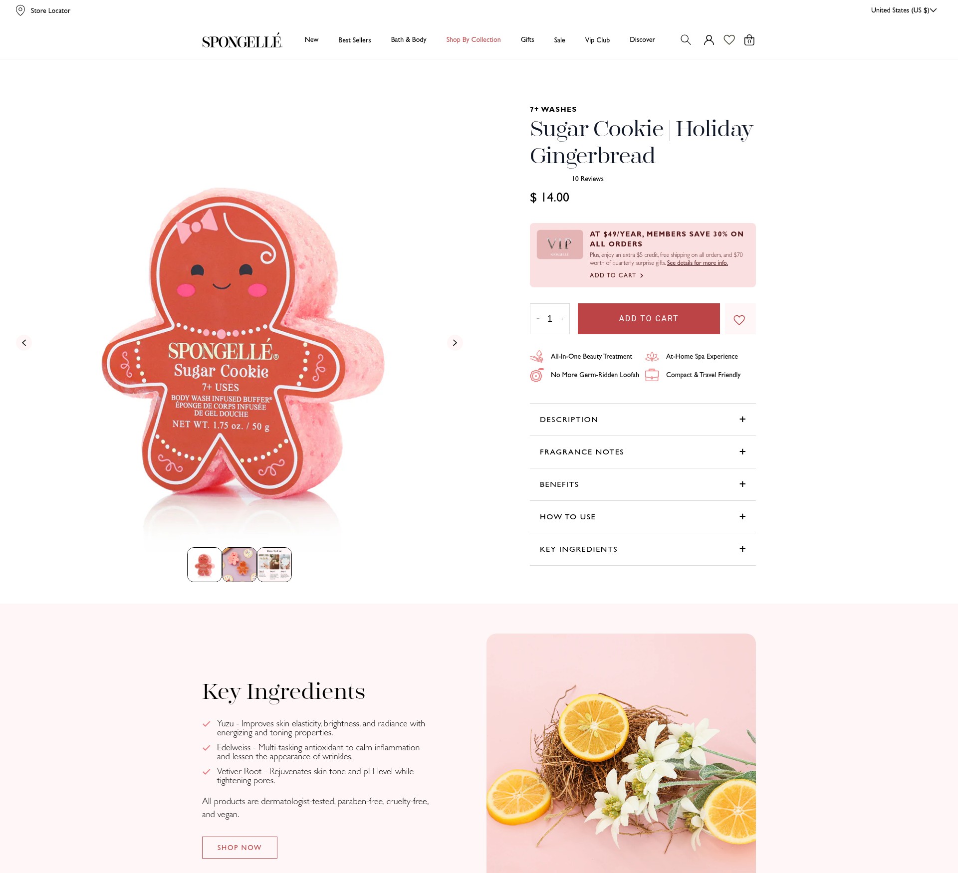 Screenshot of spongelle.myshopify.com