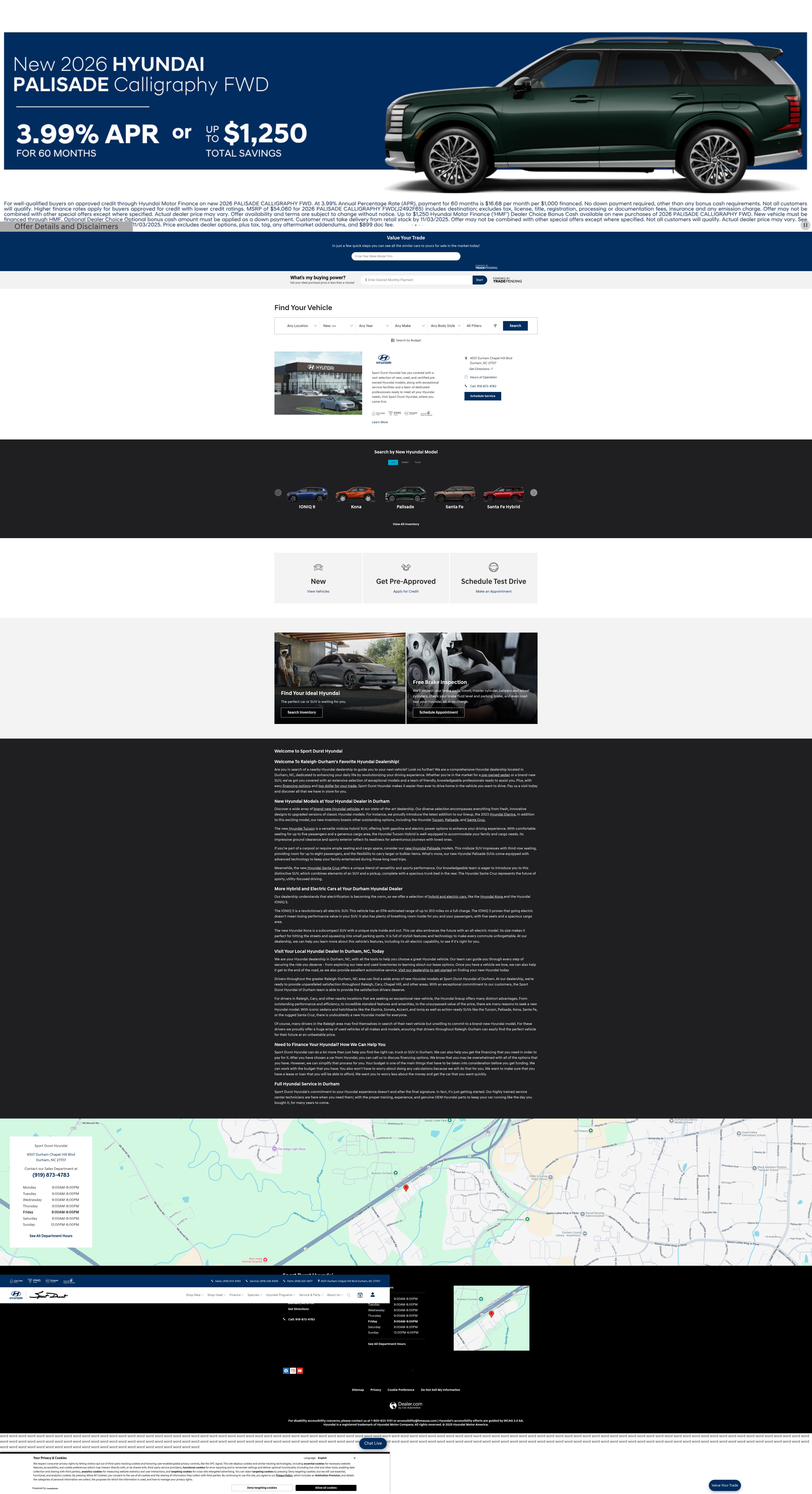 Screenshot of sportdursthyundai.com