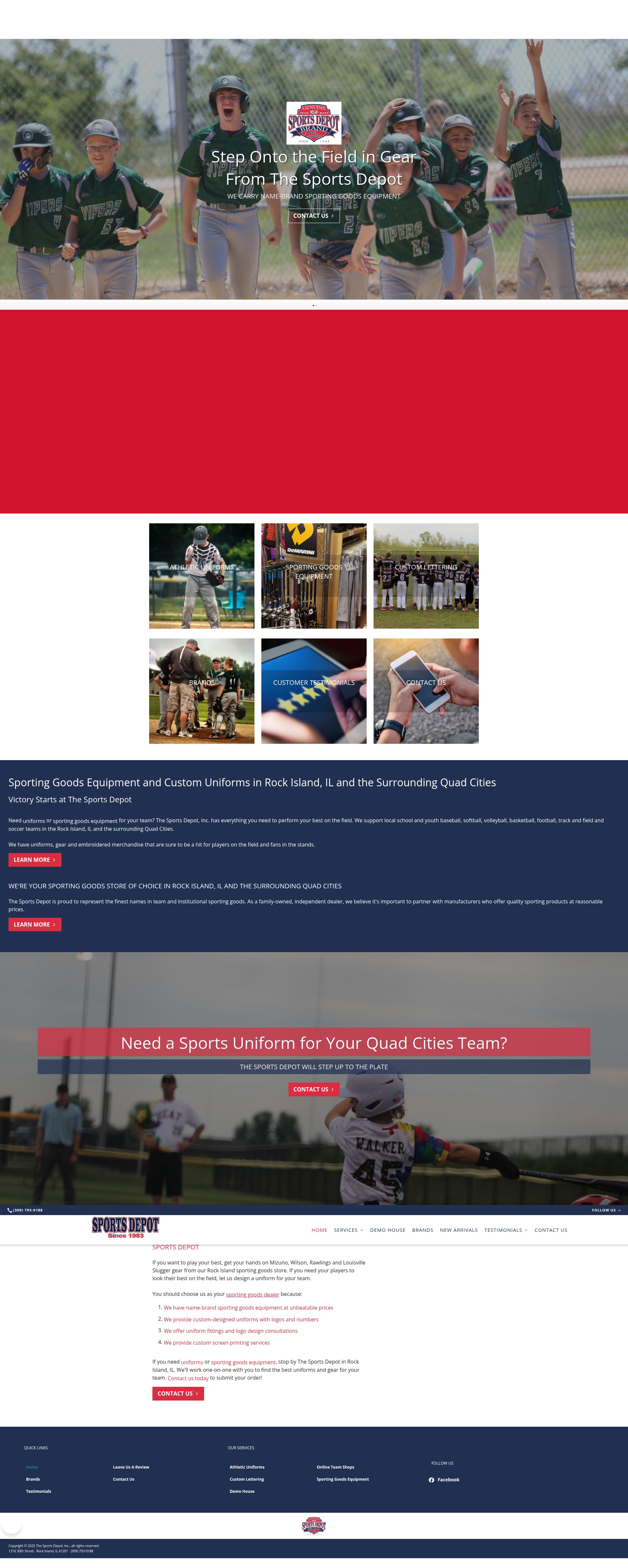 Screenshot of sports-depot.net