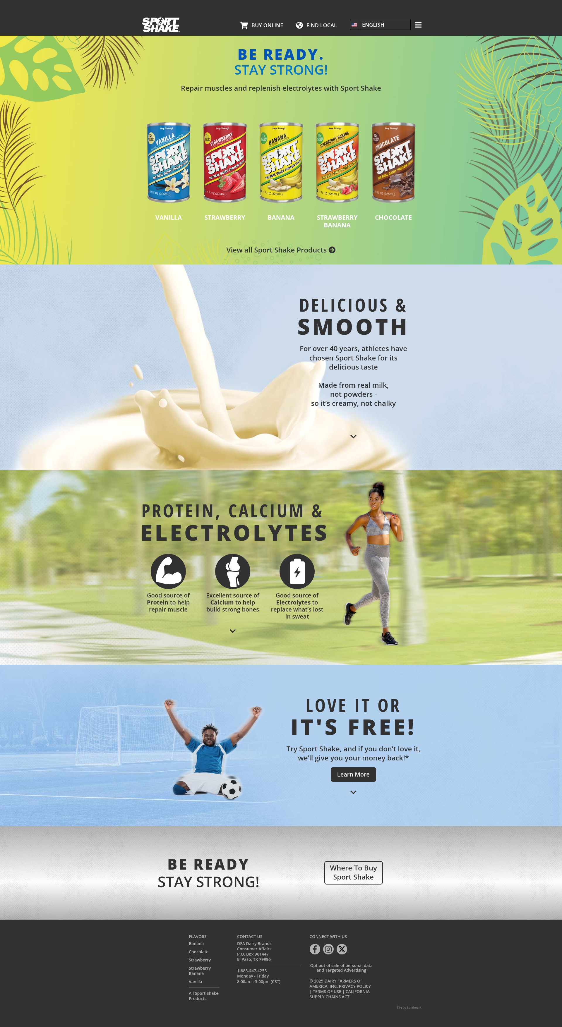 Screenshot of sportshake.com