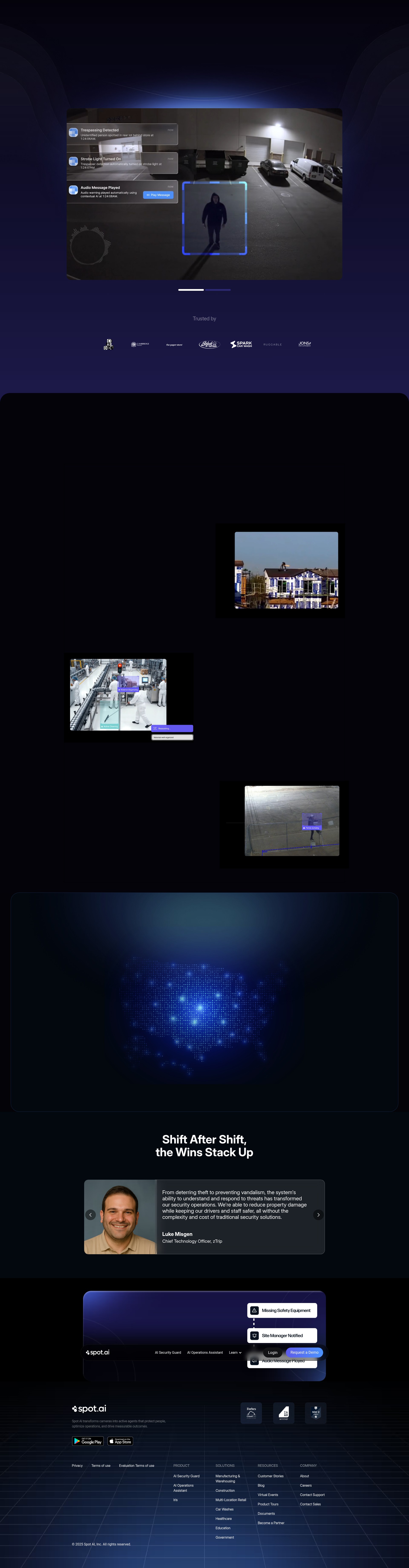 Screenshot of spot.ai