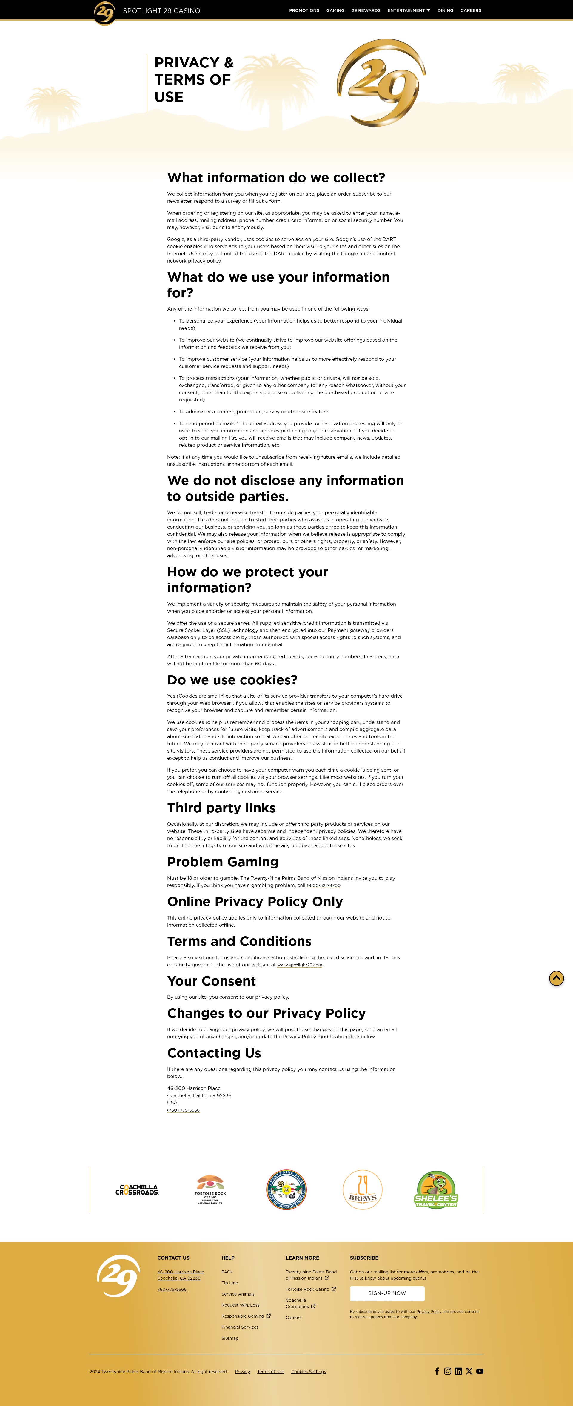 Screenshot of spotlight29.com