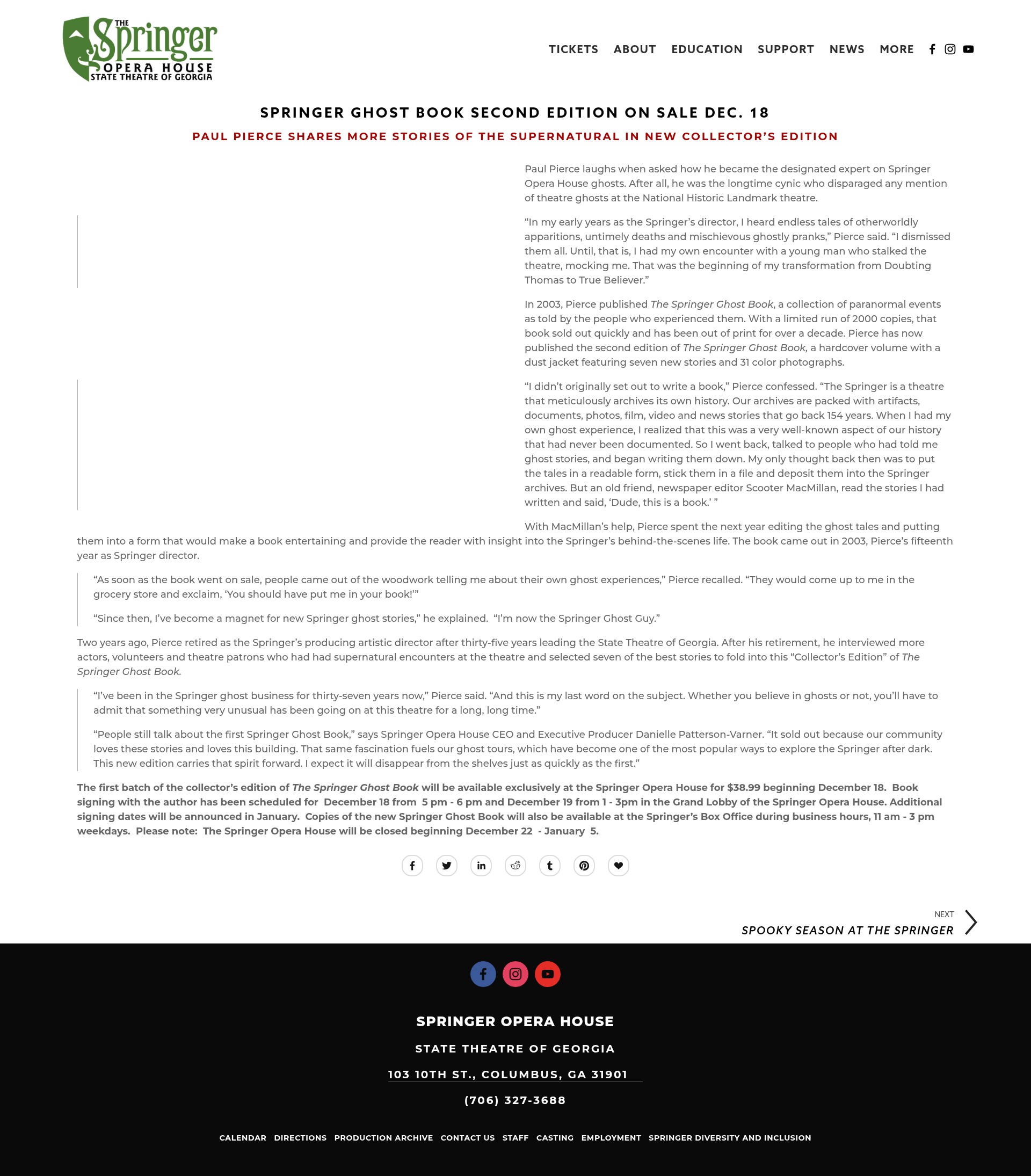 Screenshot of springeroperahouse.org