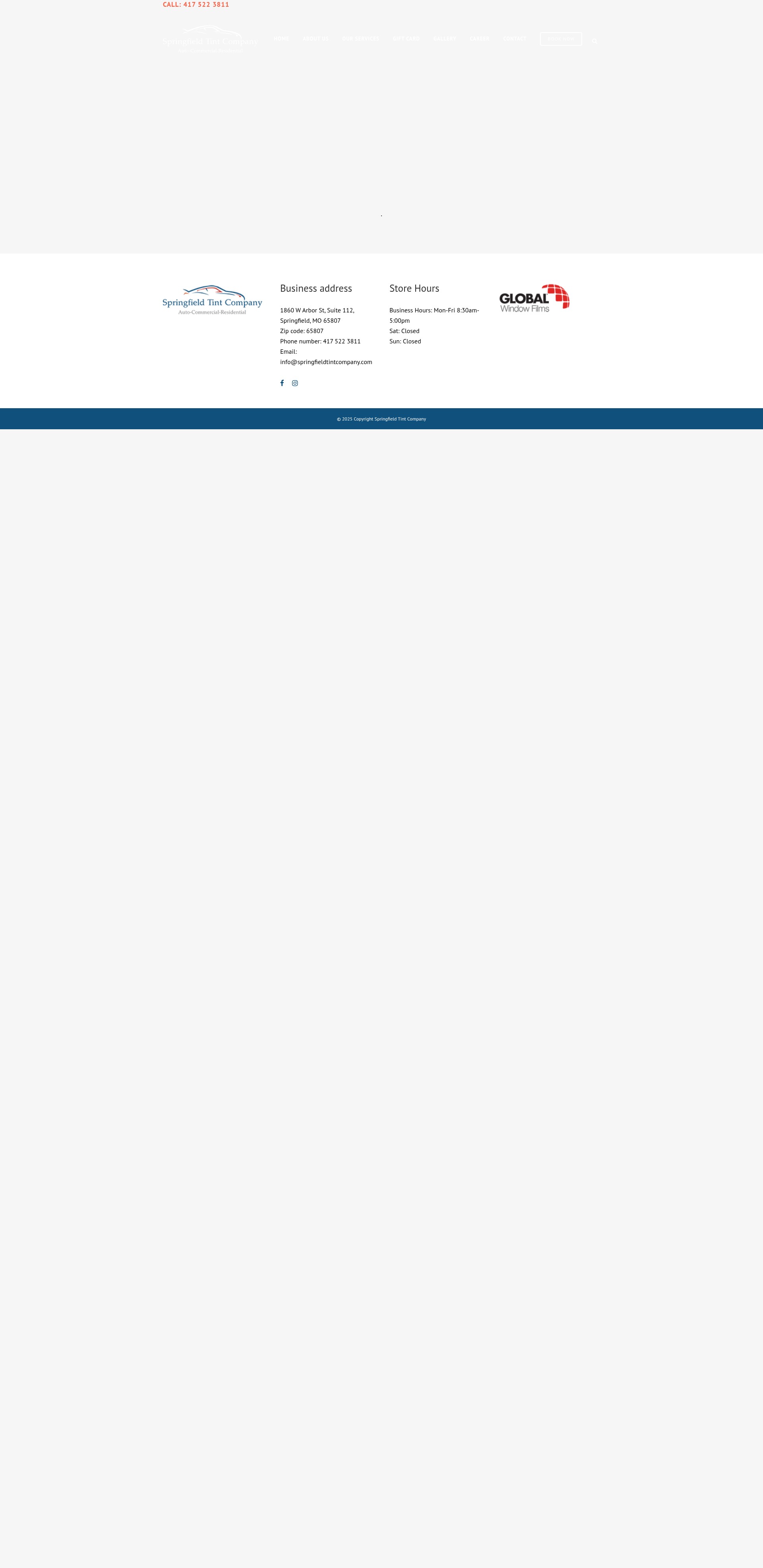 Screenshot of springfieldtintcompany.com