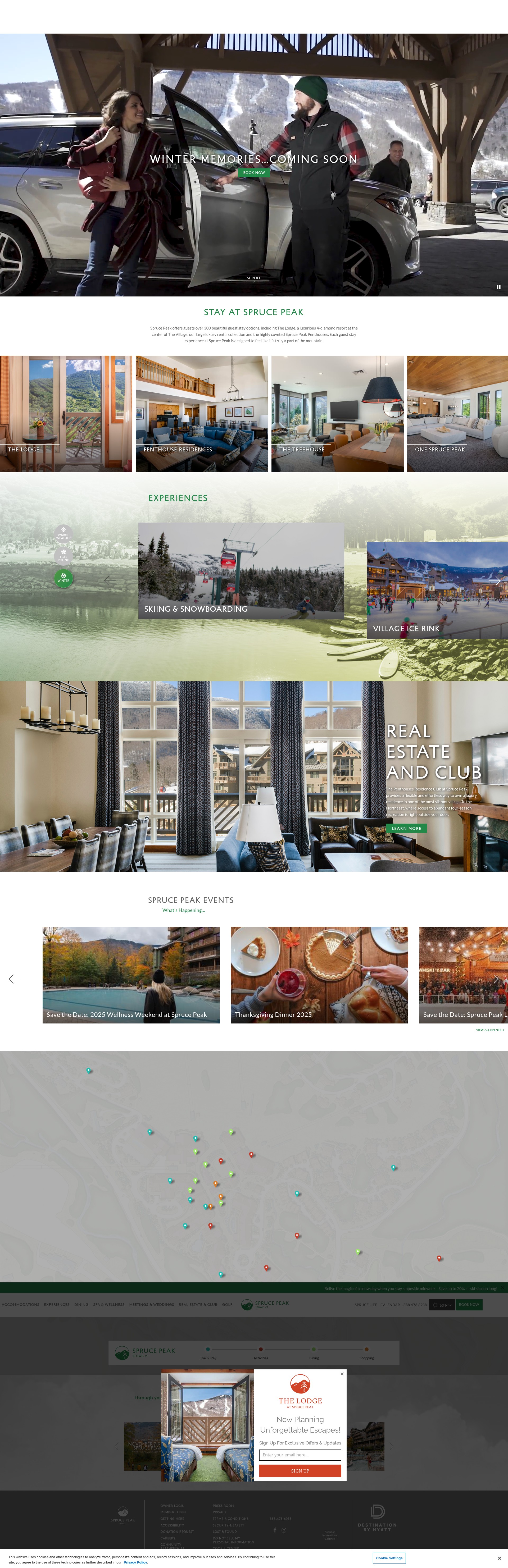 Screenshot of sprucepeak.com