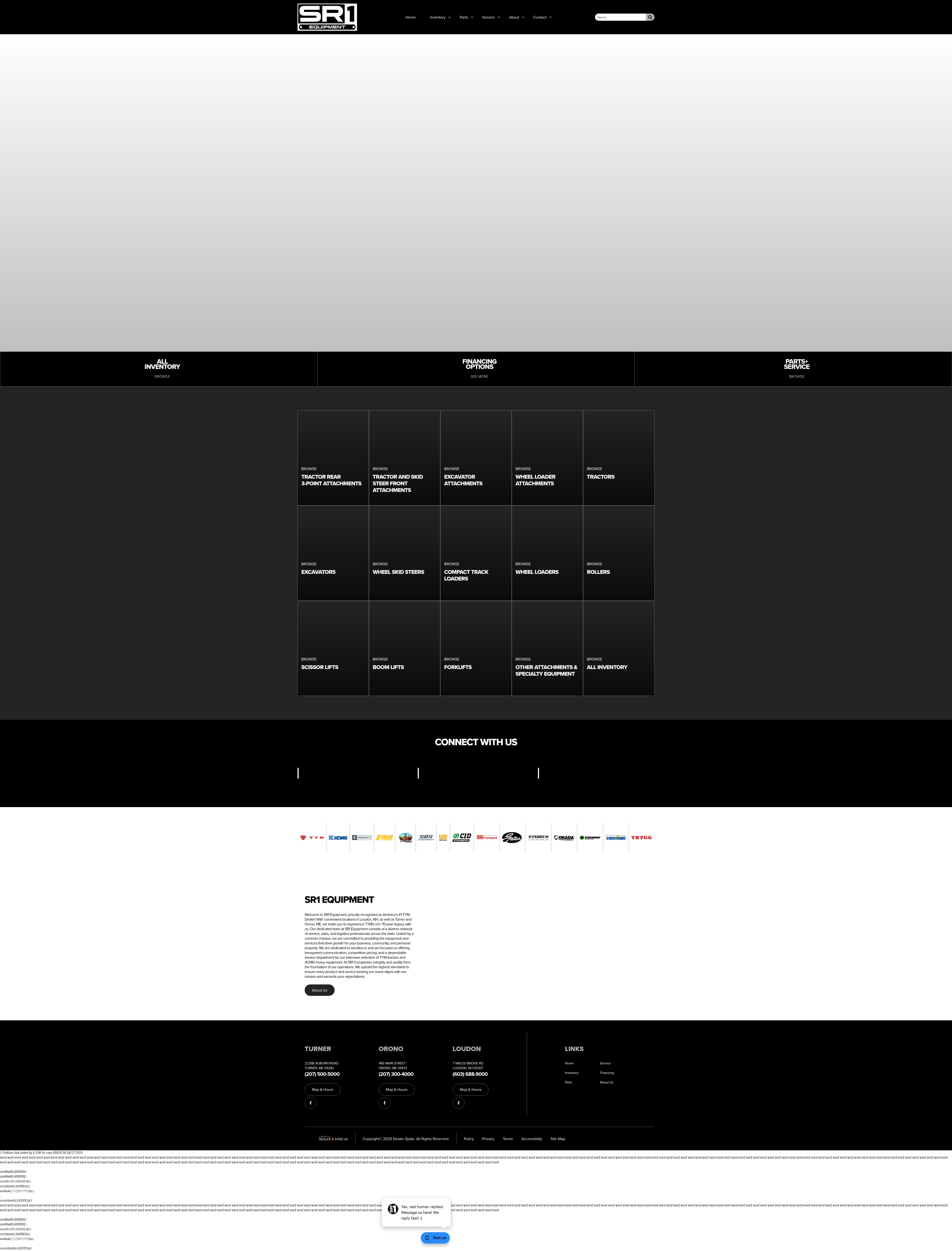 Screenshot of sr1equipment.com