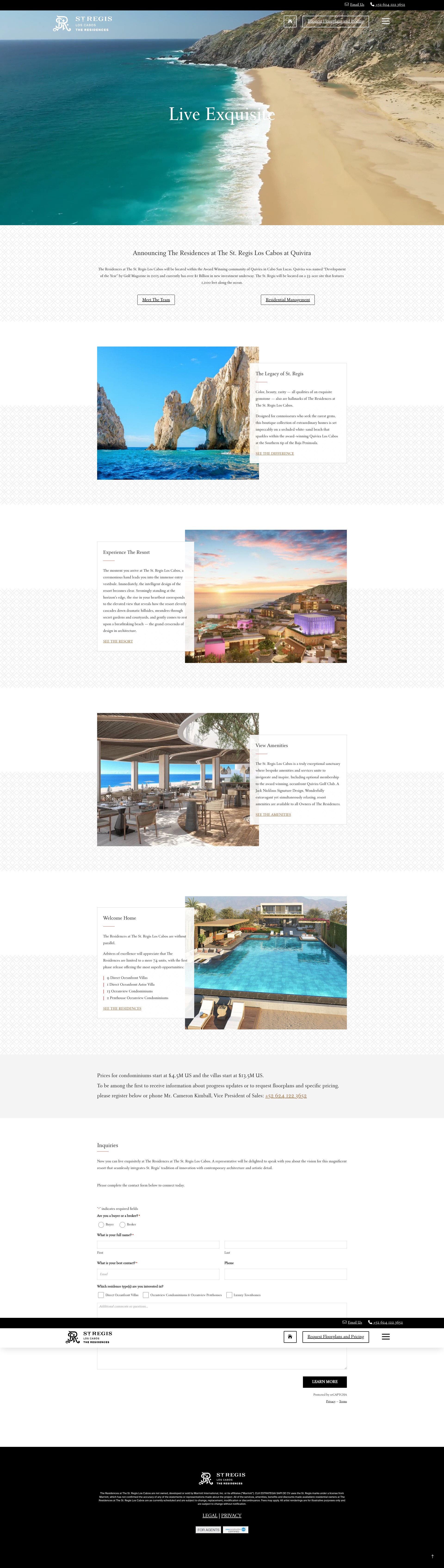 Screenshot of srresidencesloscabos.com