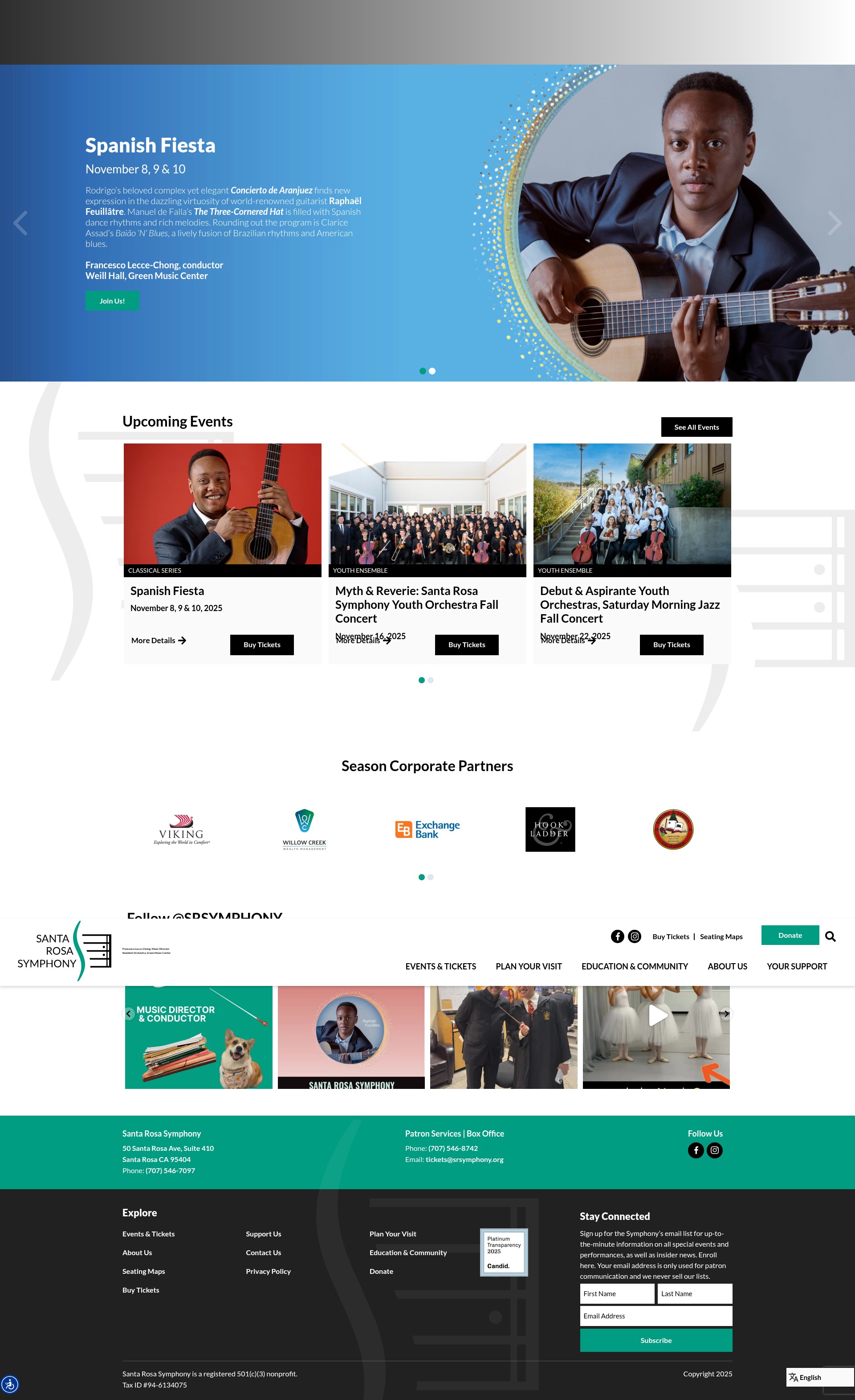 Screenshot of srsymphony.org