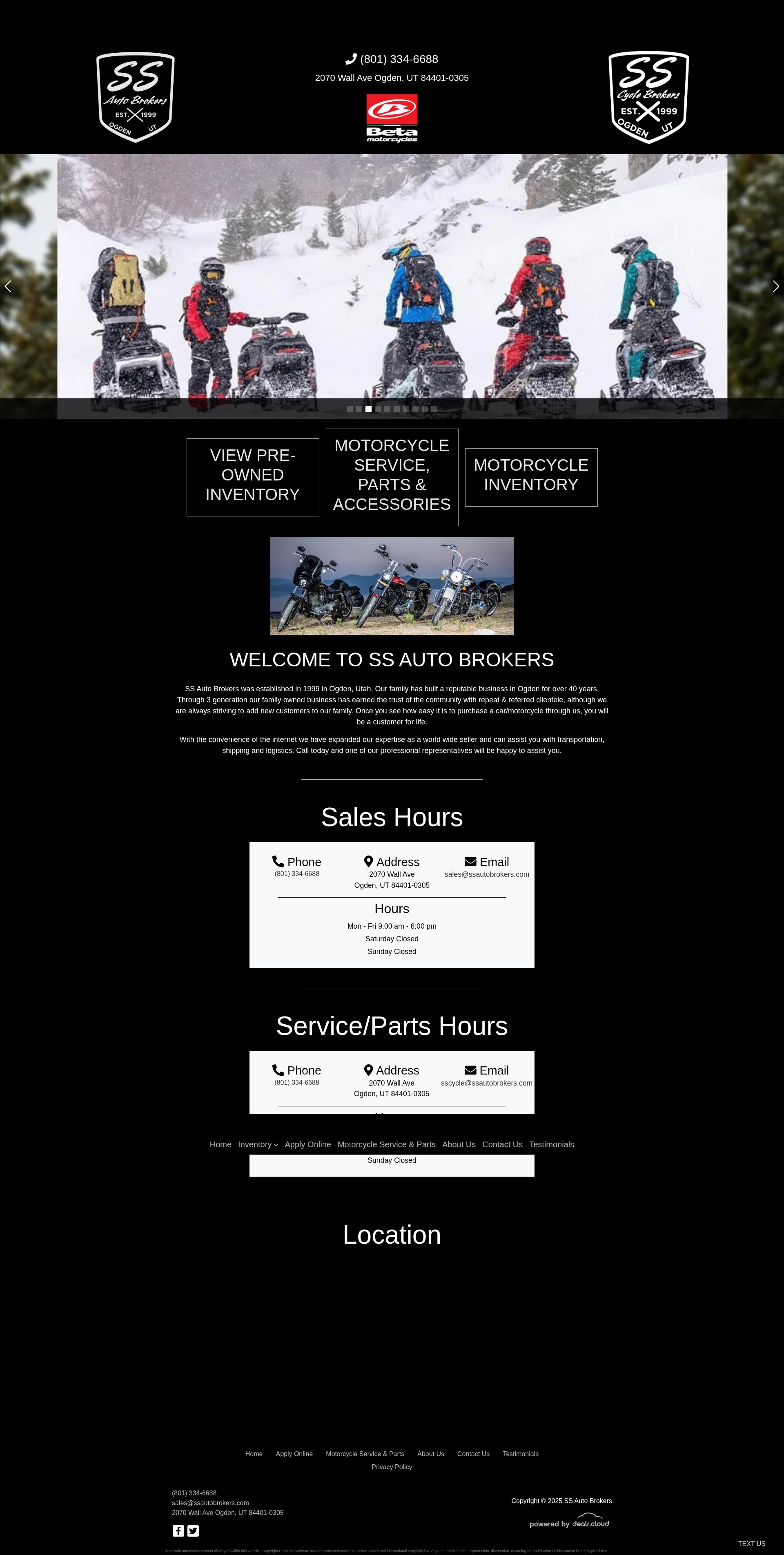 Screenshot of ssautobrokers.com