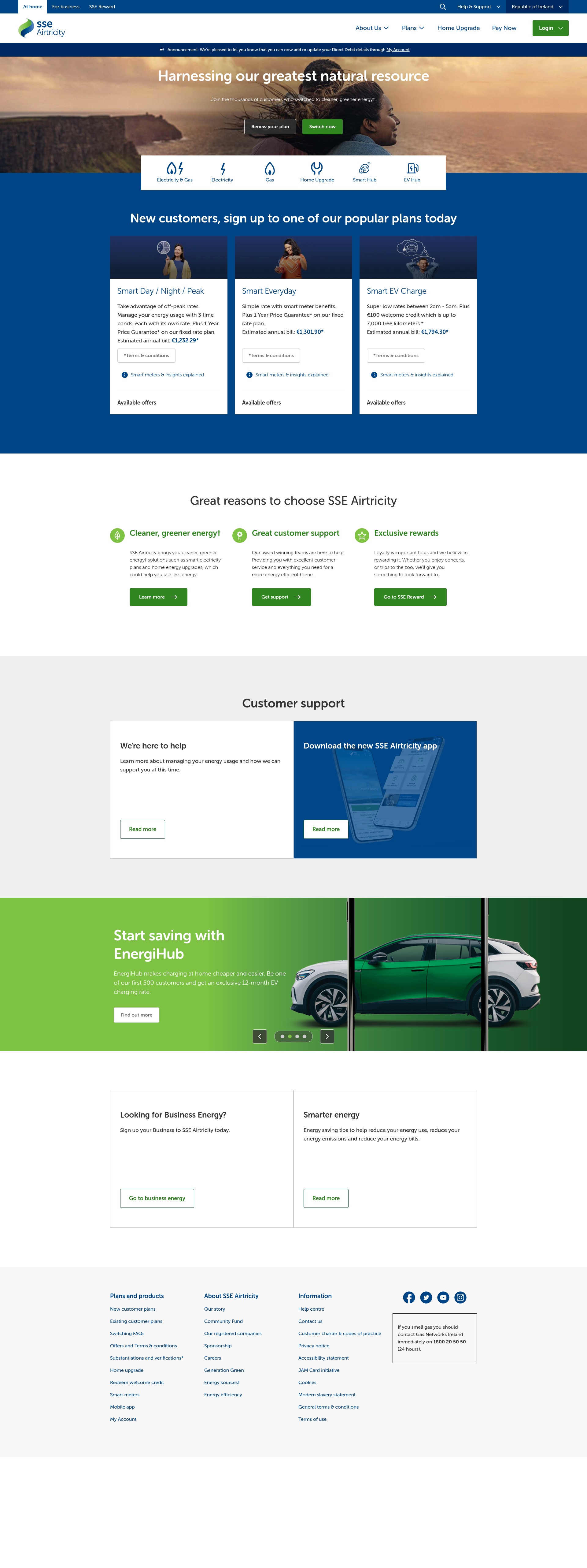 Screenshot of sseairtricity.com