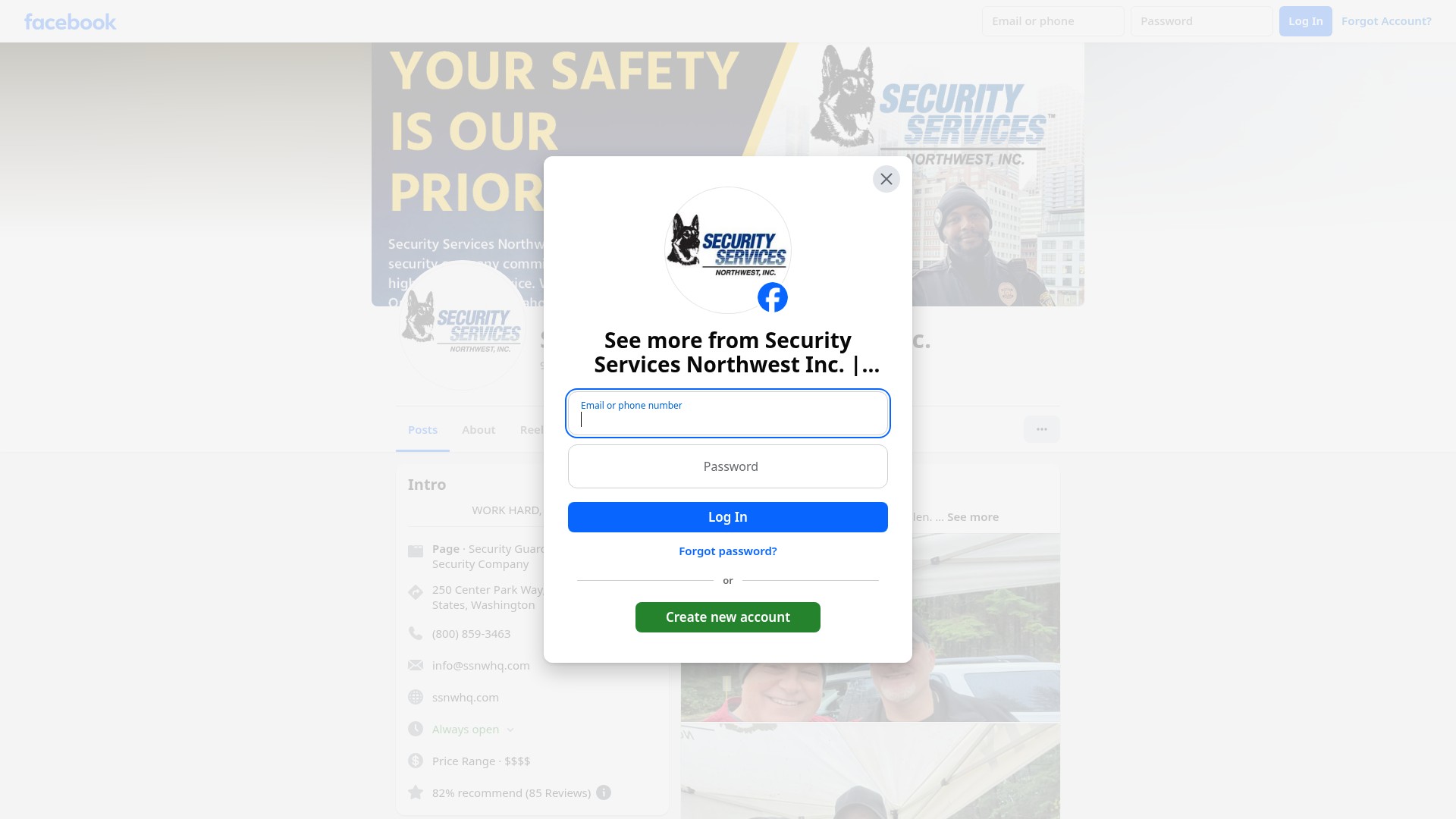Screenshot of ssnwhq.com