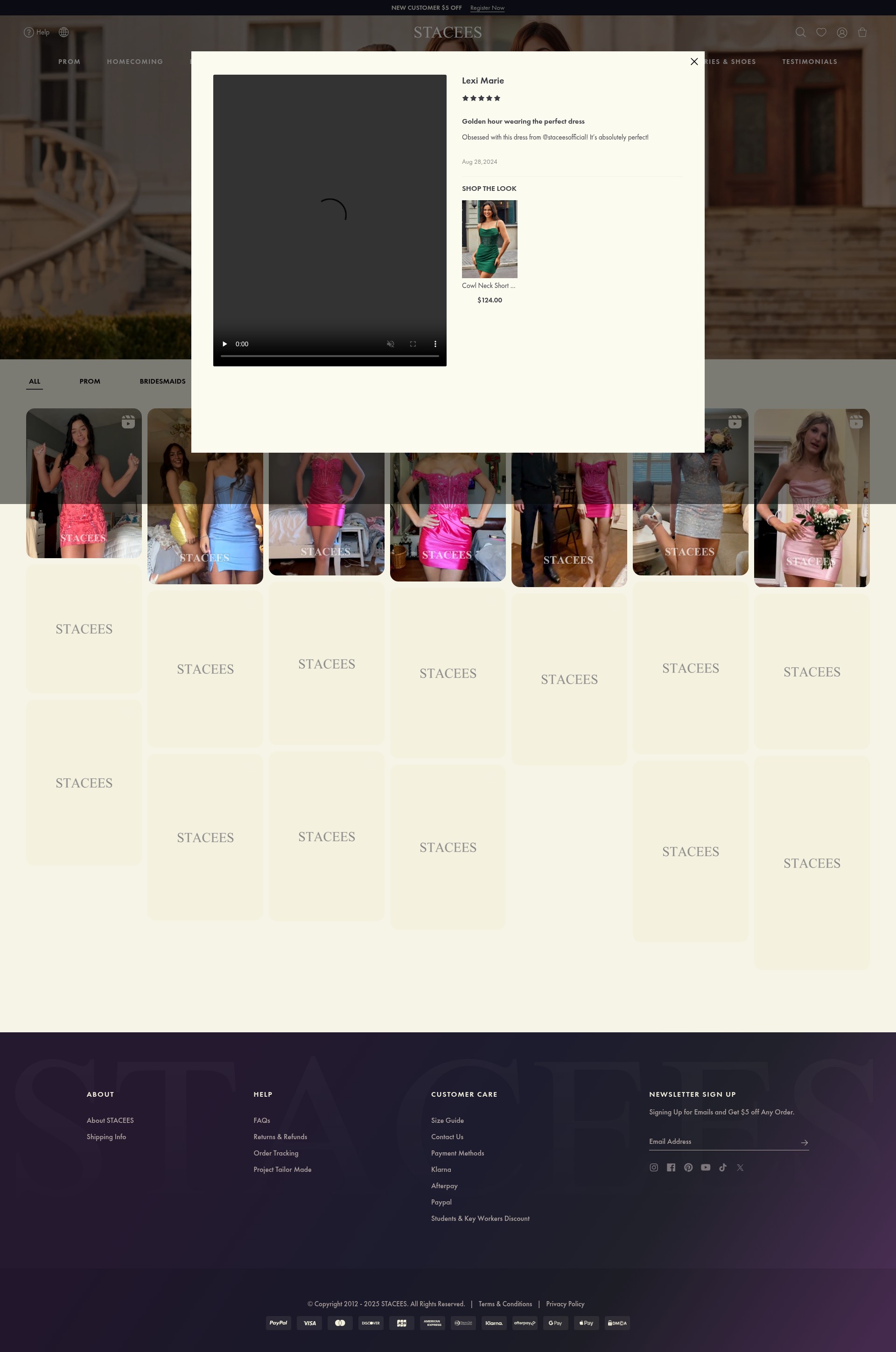 Screenshot of stacees.com