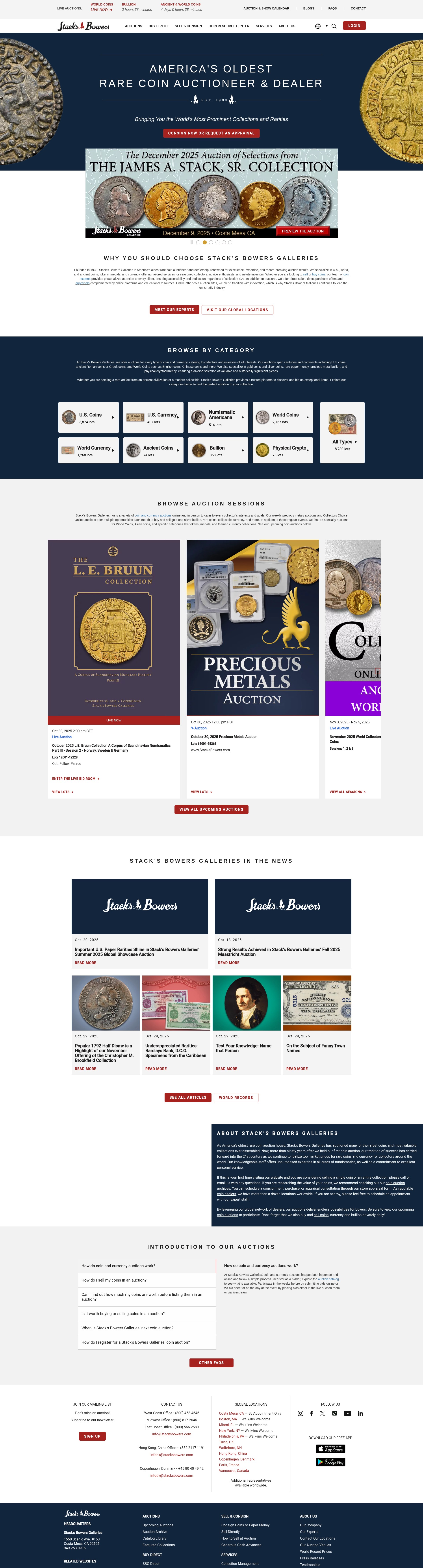 Screenshot of stacksbowers.com