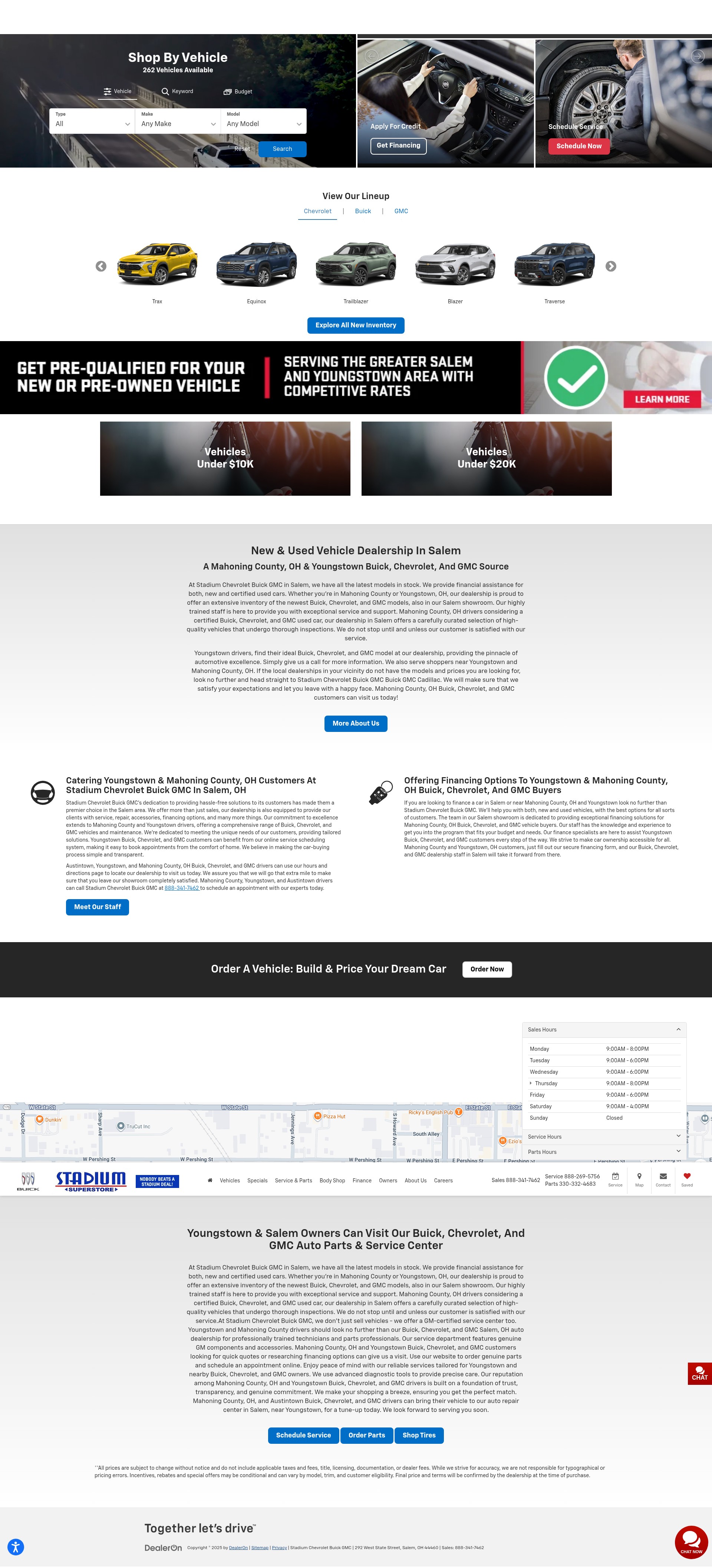 Screenshot of stadiumgm.com